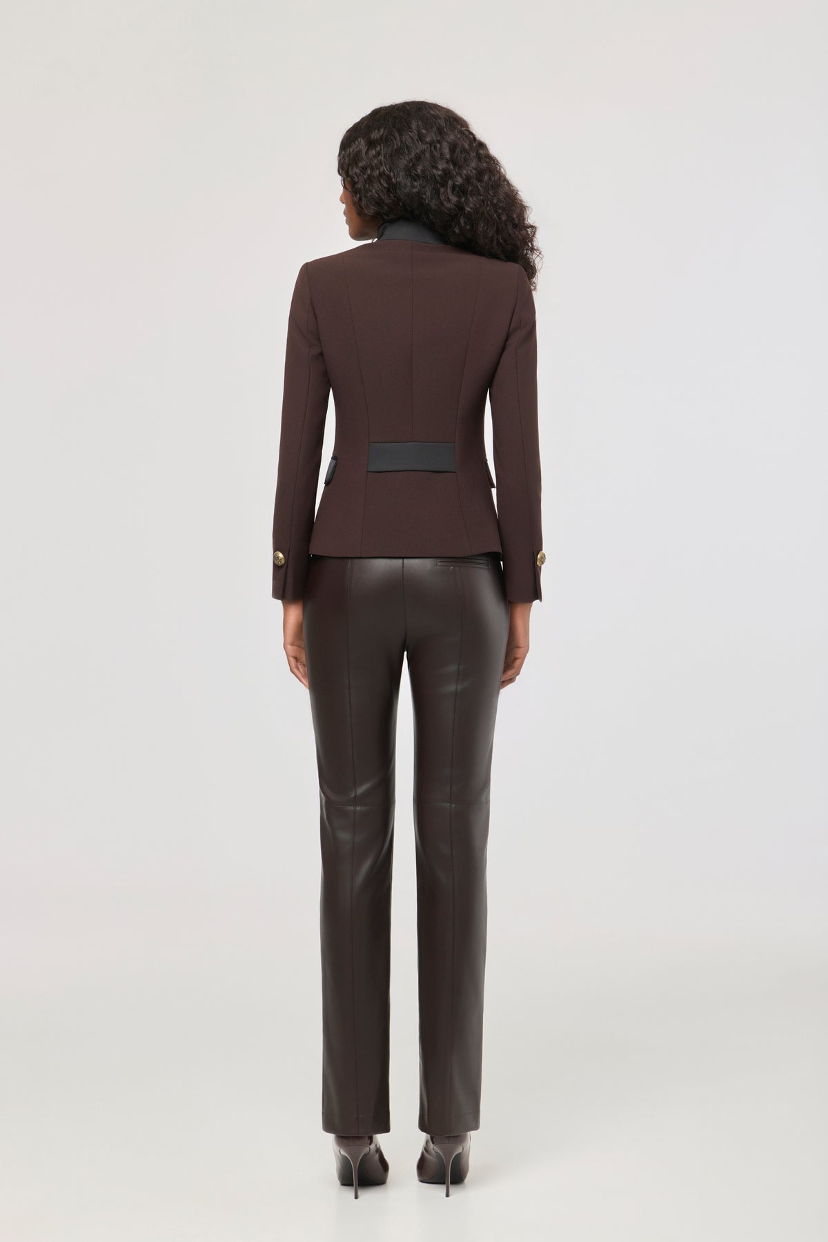 Brown Gold-Embroidered Blazer James Jacket - Limited Edition