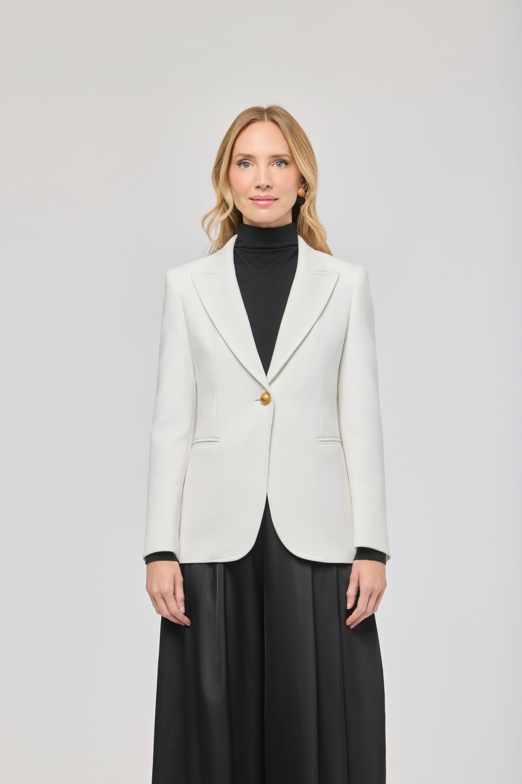 Garcia Vintage 01 White Blazer with Pick Stitch Lapel - Limited Edition