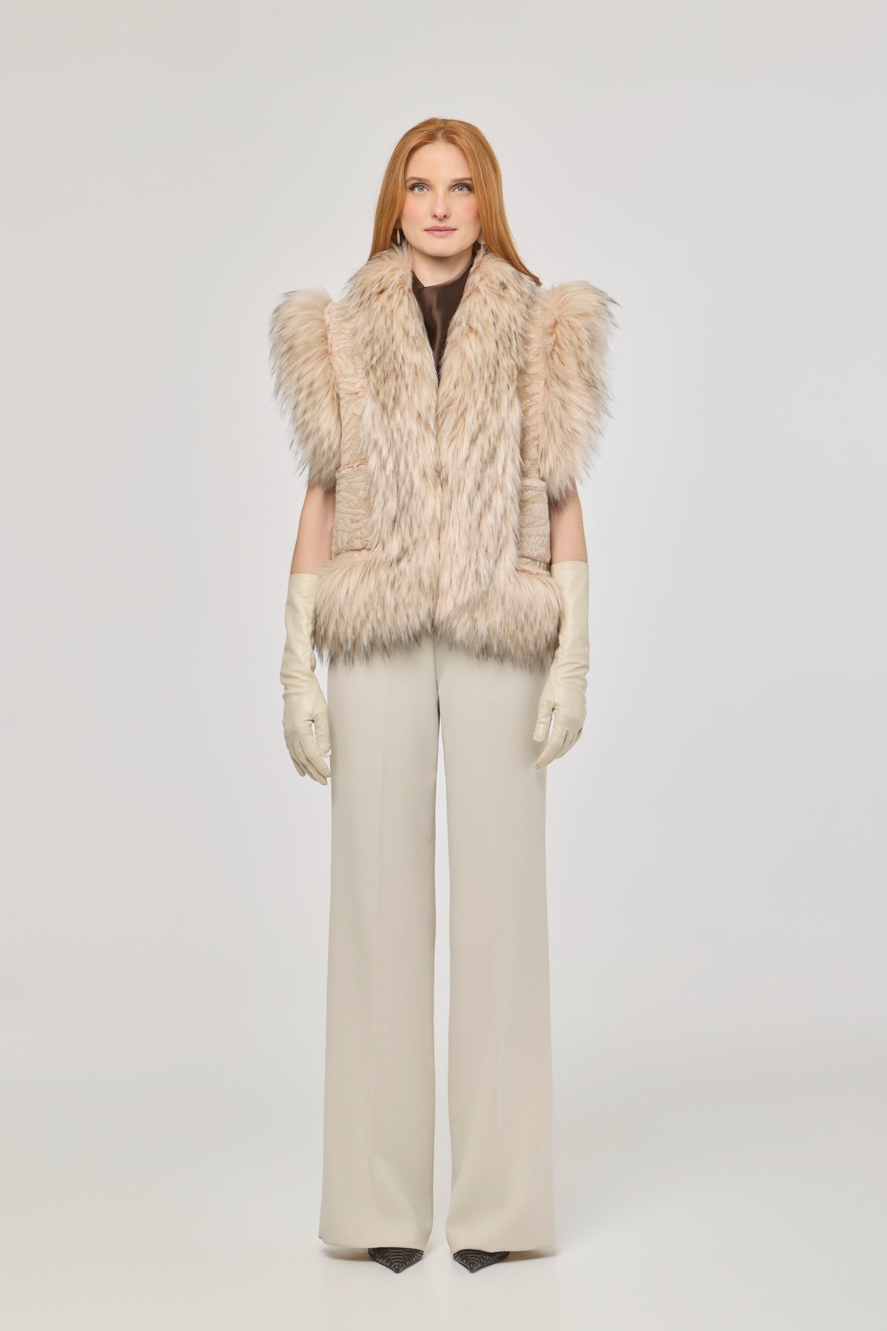 Hayden Knit Vest with Faux Fur - Limited Edition