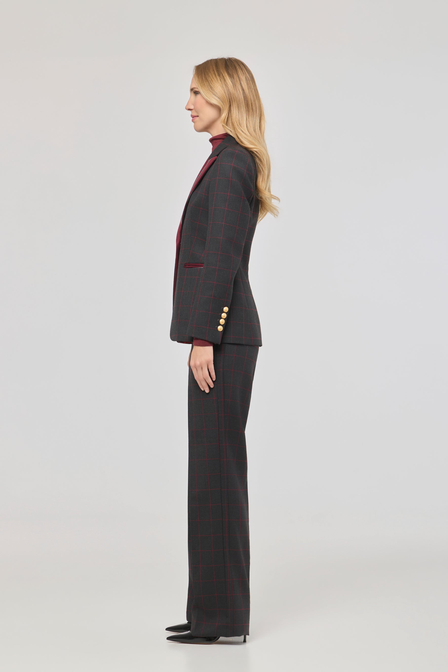 Rowan Wool Blazer with Contrast Lapel - Limited Edition