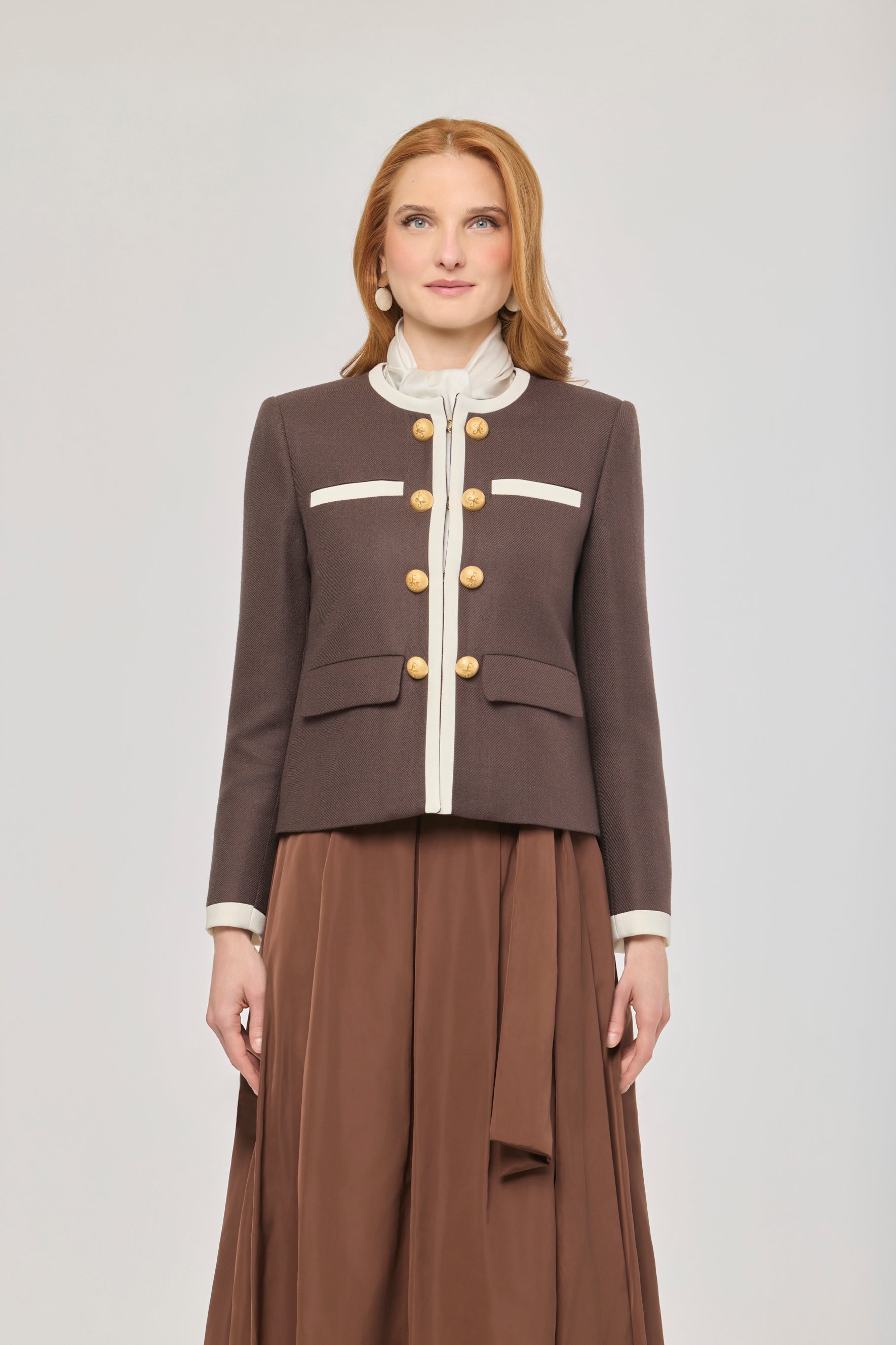 Talulla Wool Blazer with Round Neck - Limited Edition