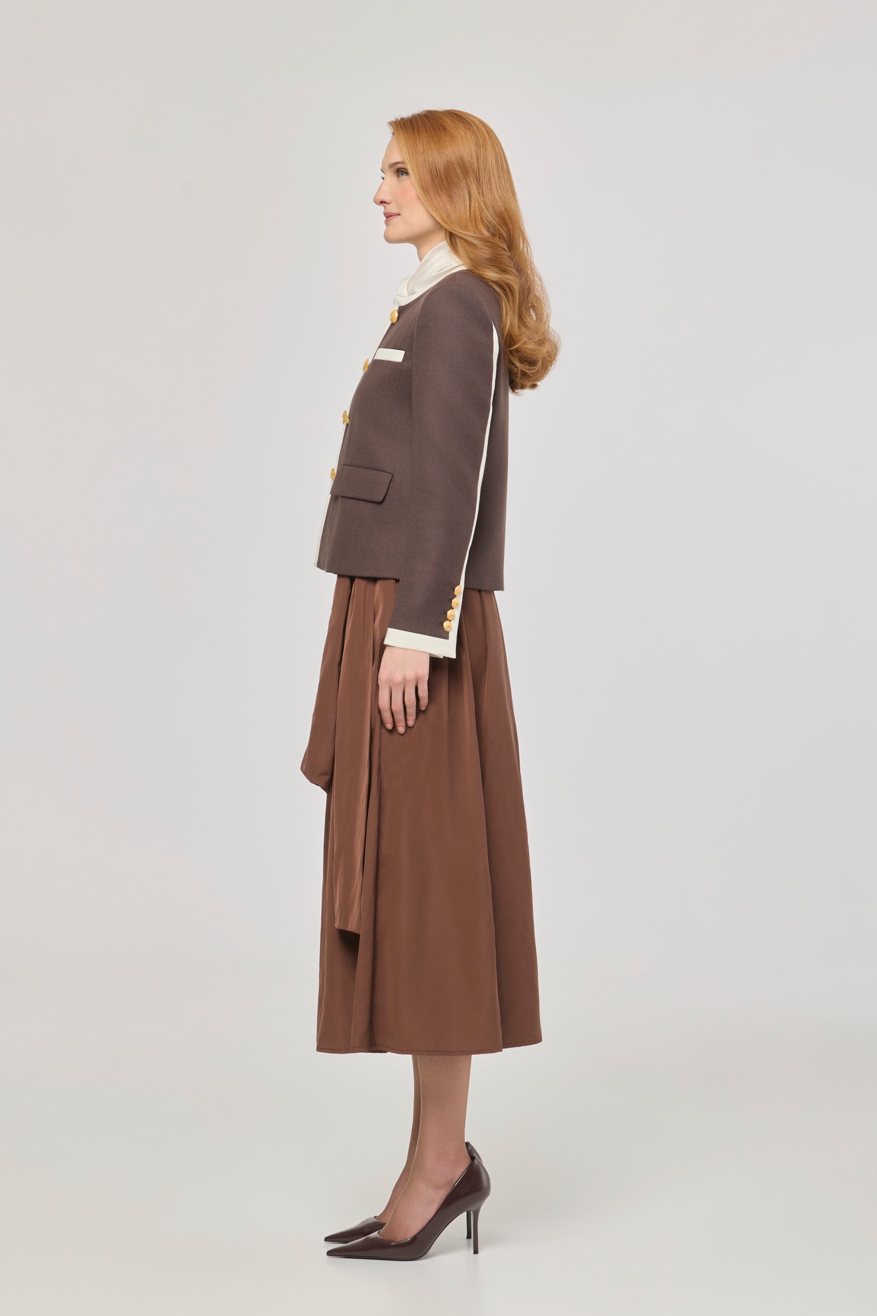 Talulla Wool Blazer with Round Neck - Limited Edition