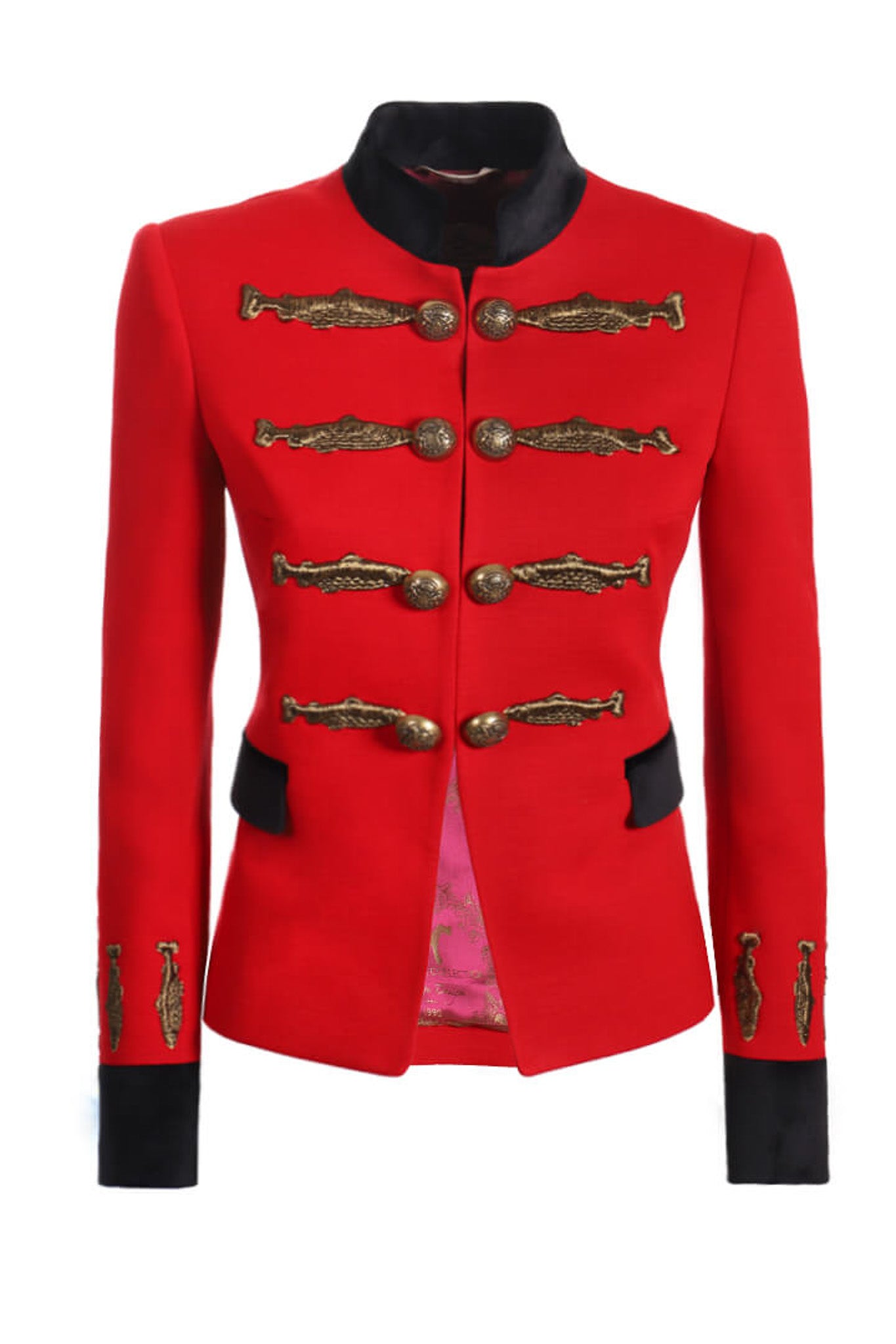 NUVOLA RED MILITARY BLAZER