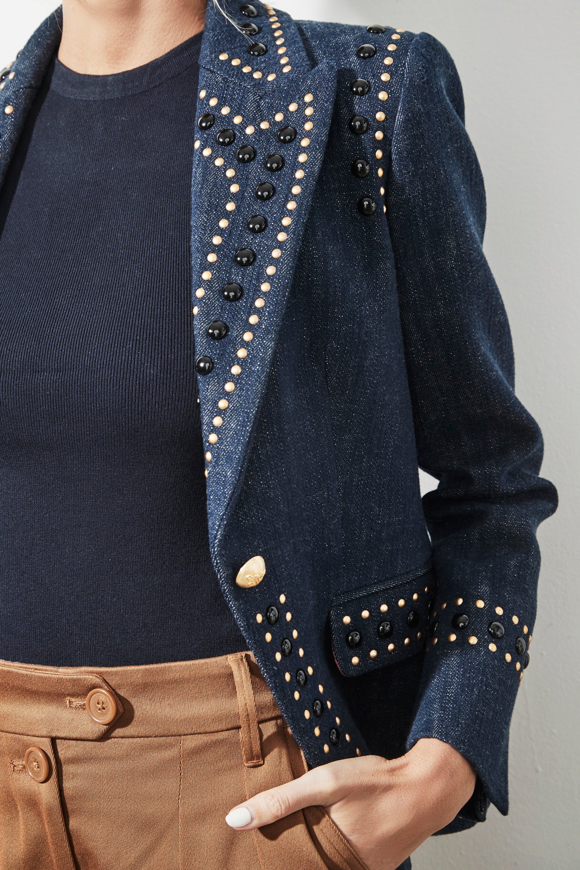 BLAZER DENIM ROCK STAR