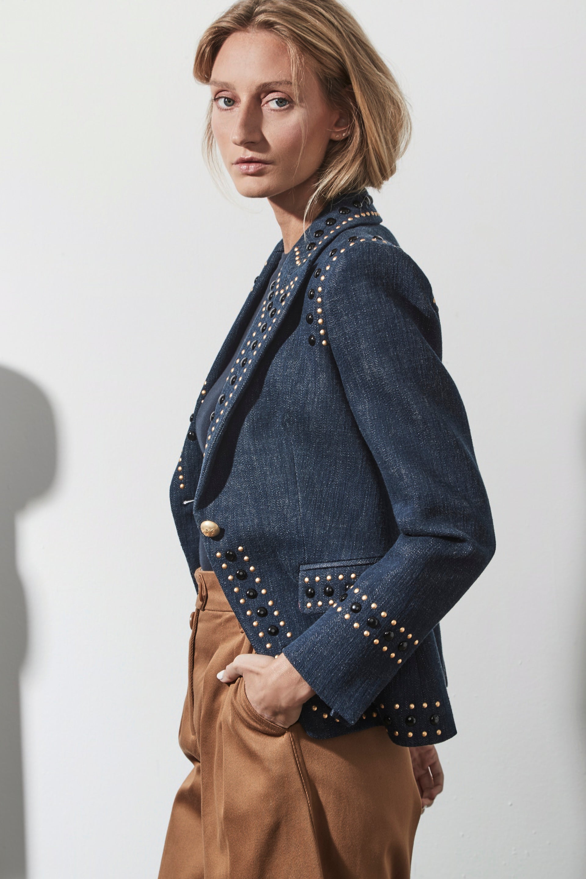 BLAZER DENIM ROCK STAR