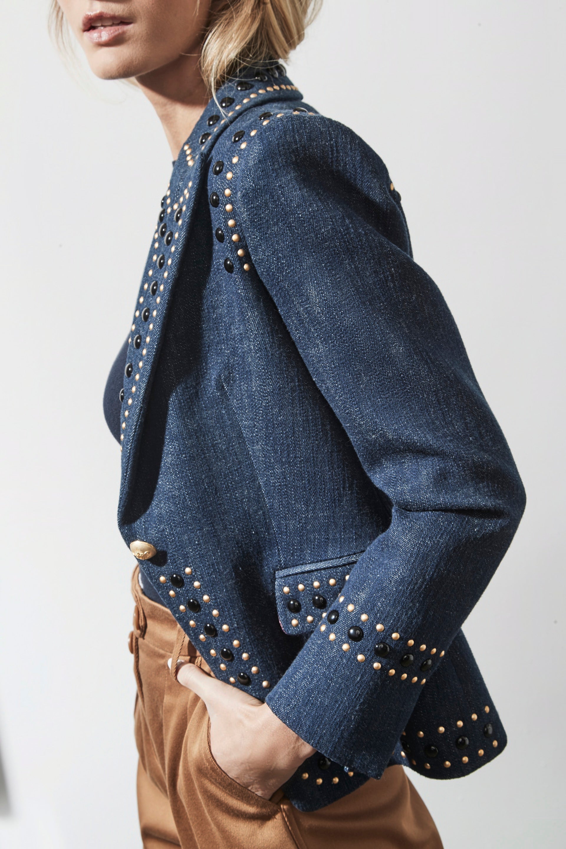 BLAZER DENIM ROCK STAR