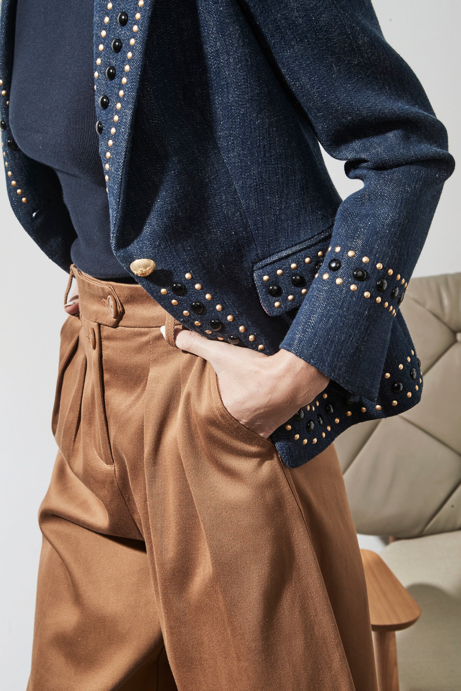 BLAZER DENIM ROCK STAR