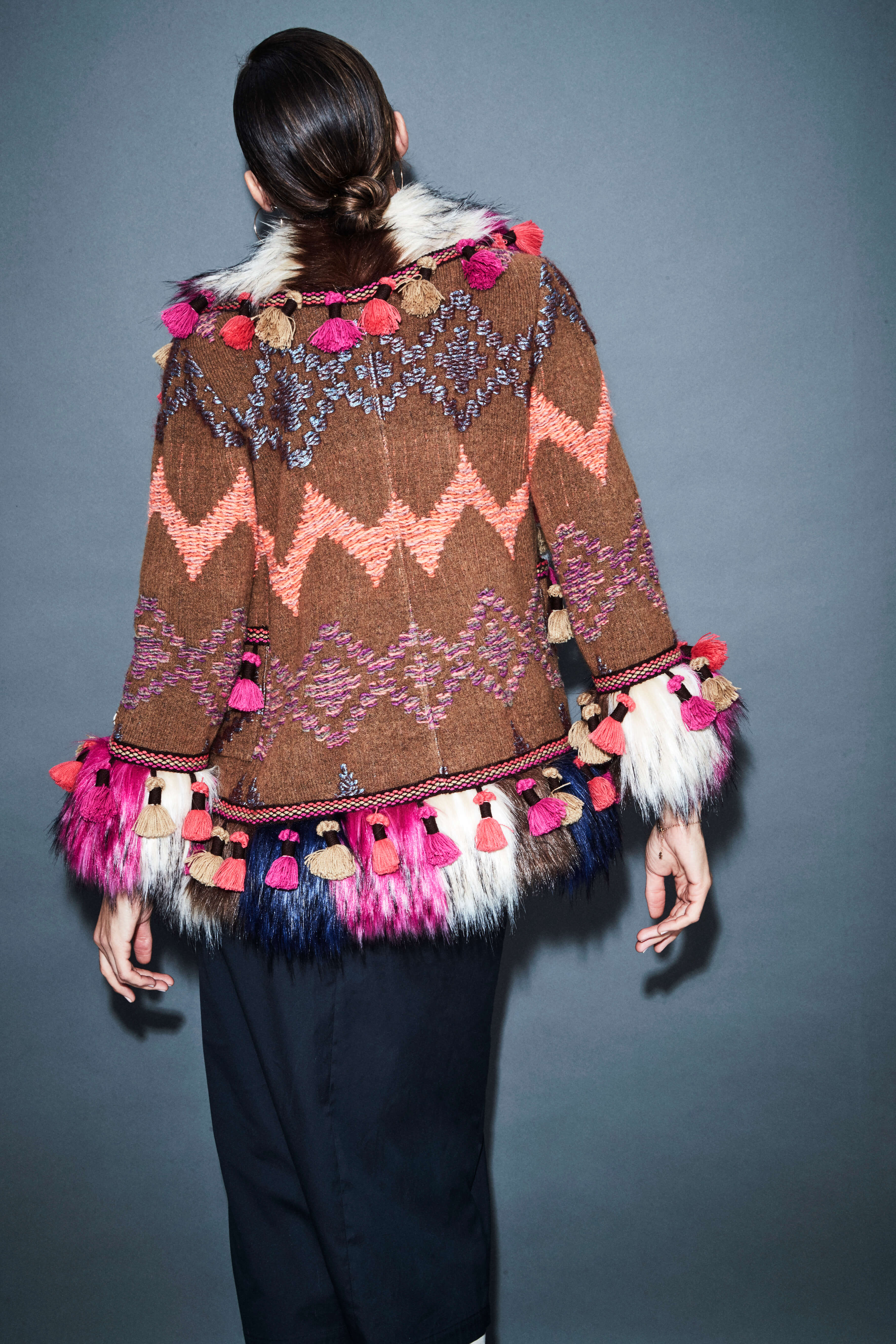 MATHIS JACQUARD WOOL JACKET