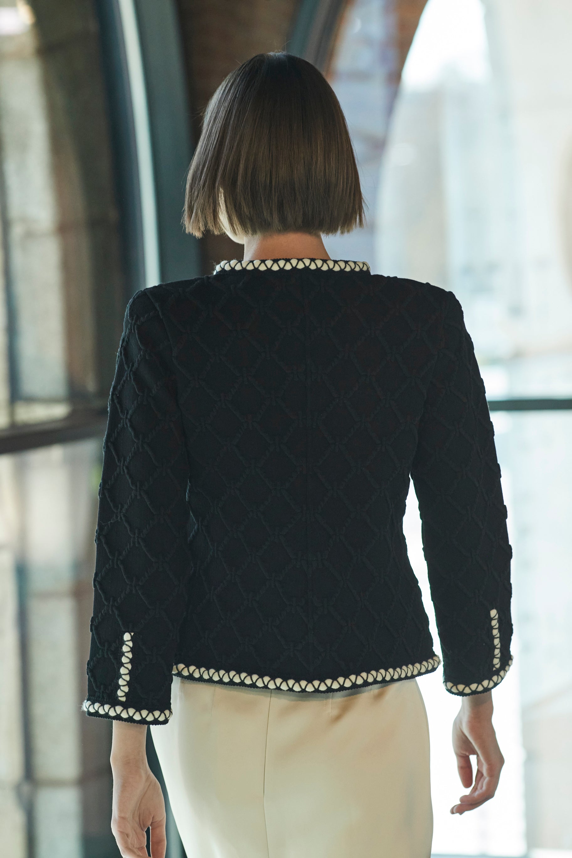 GAJA BLACK TWEED JACKET