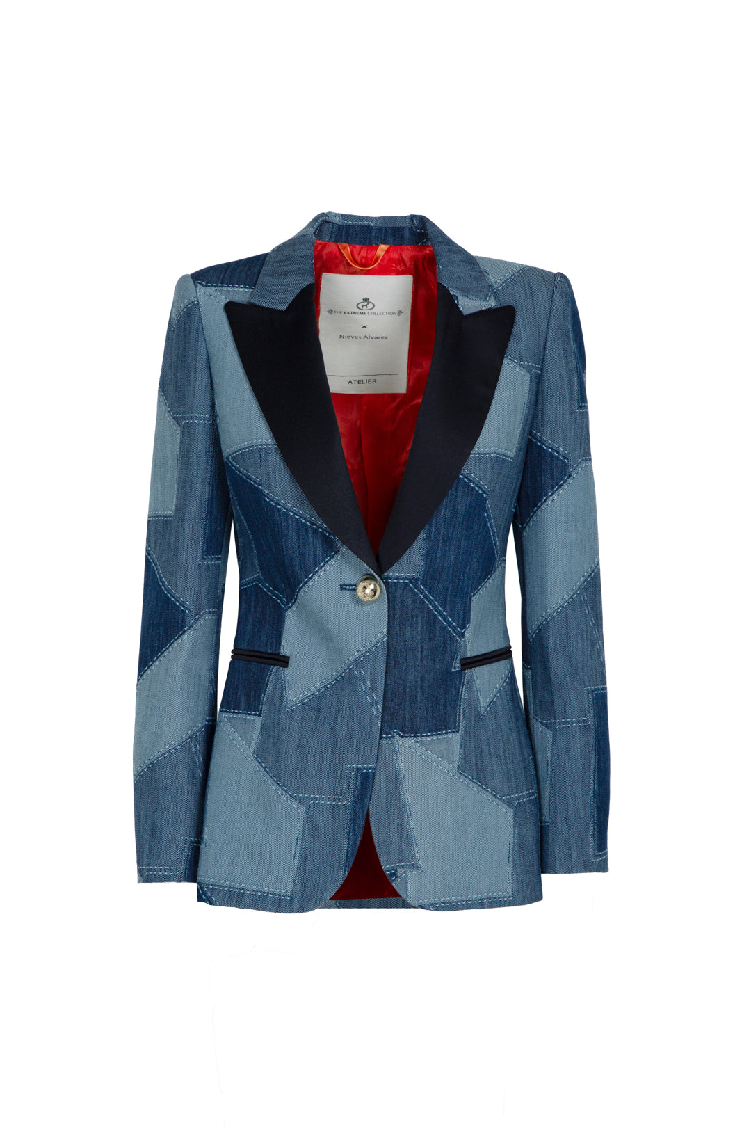 DENIM PATCHWORK BLAZER