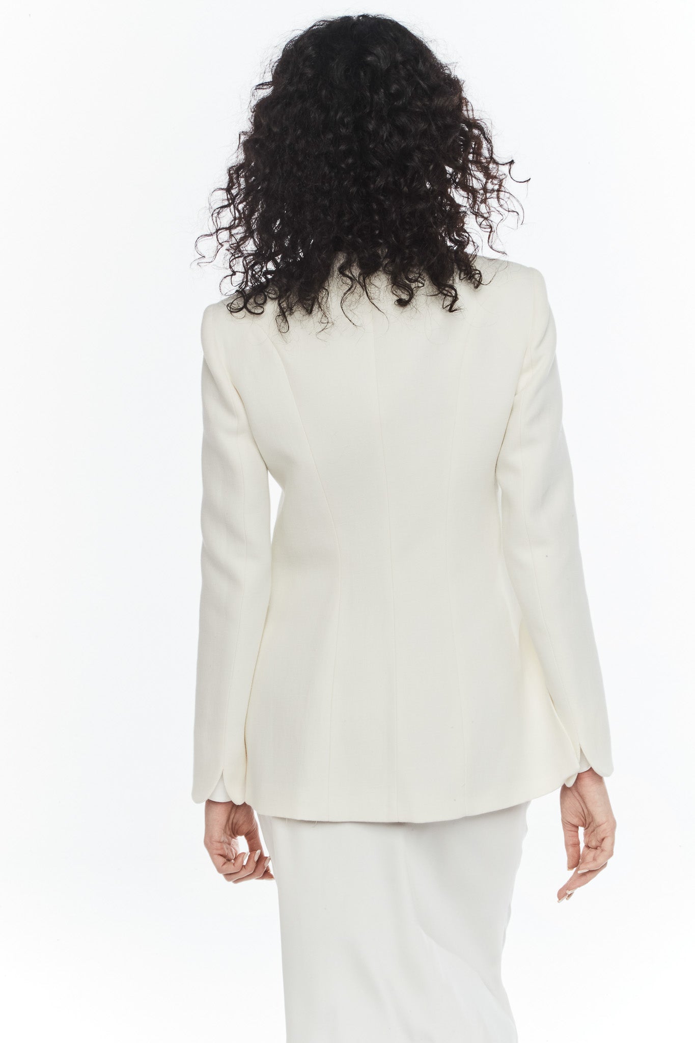 BLAZER LARGA LINO BLANCO CORNELIA