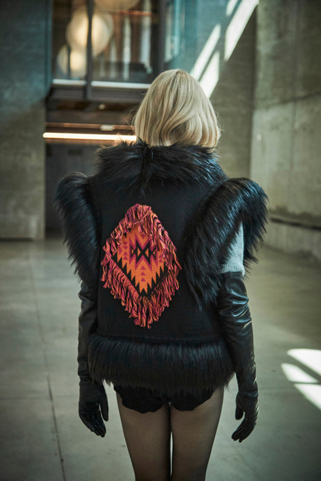 PAULETTE SHORT ALPACA AND MERINO VEST