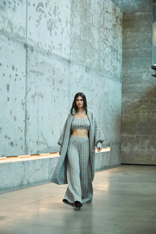 NADINE LONG ALPACA AND MERINO JACKET