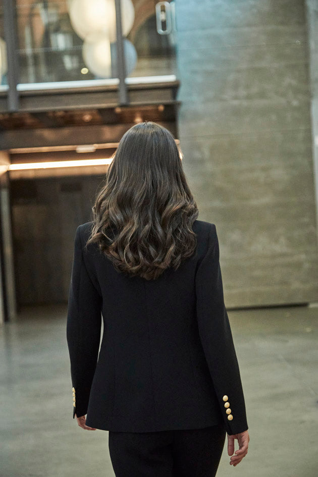 CARLOTTA BLAZER WITH SATIN LAPEL