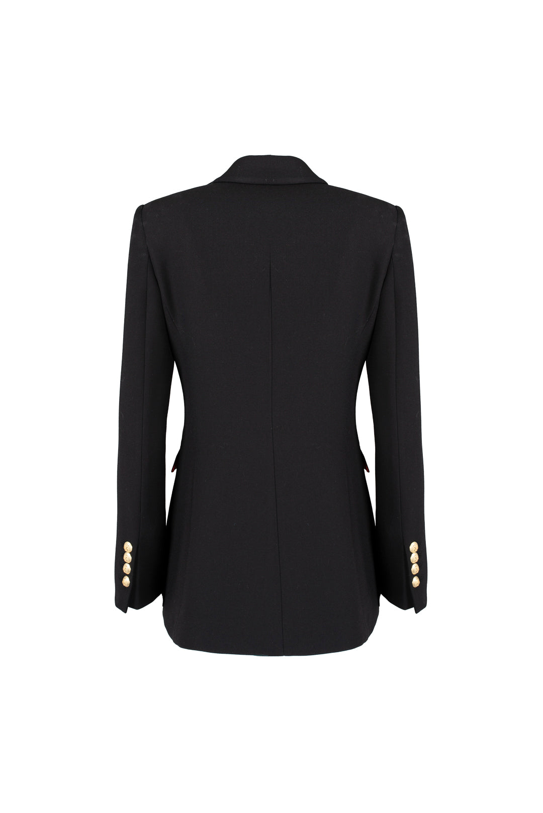 OBELIA DOUBLE-BREASTED BLAZER WITH SATIN LAPEL