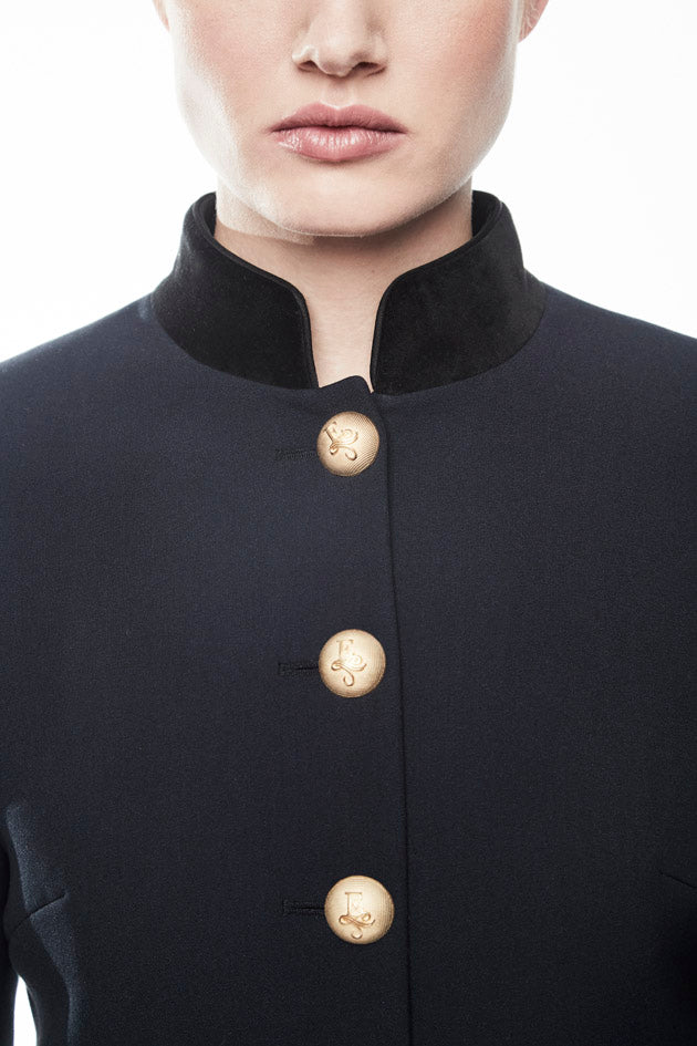 BASTIAN NAVY BLAZER WITH DOUBLE POCKETS