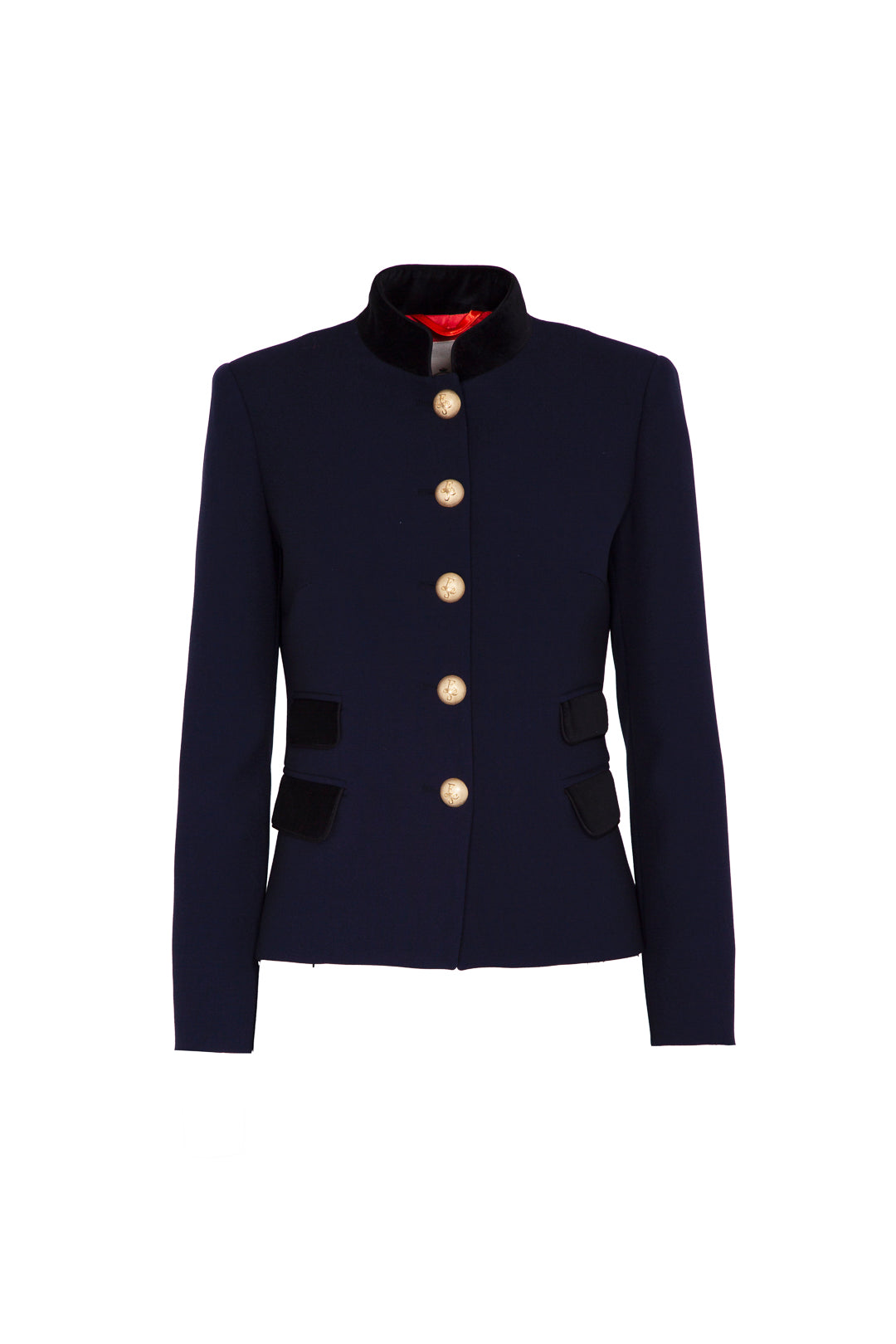 BASTIAN NAVY BLAZER WITH DOUBLE POCKETS