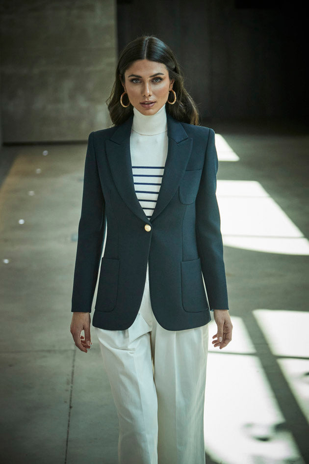 NAVY BLUE BENEDETTA BLAZER