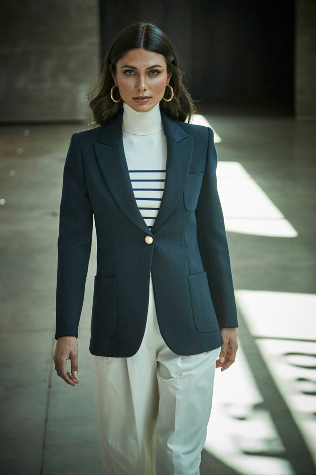 NAVY BLUE BENEDETTA BLAZER