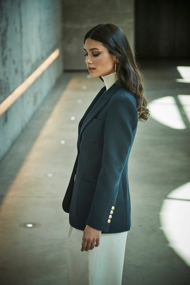 NAVY BLUE BENEDETTA BLAZER
