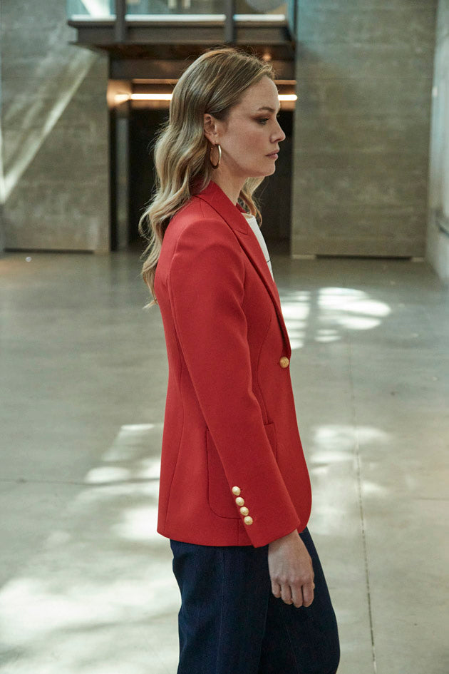 RED BENEDETTA BLAZER