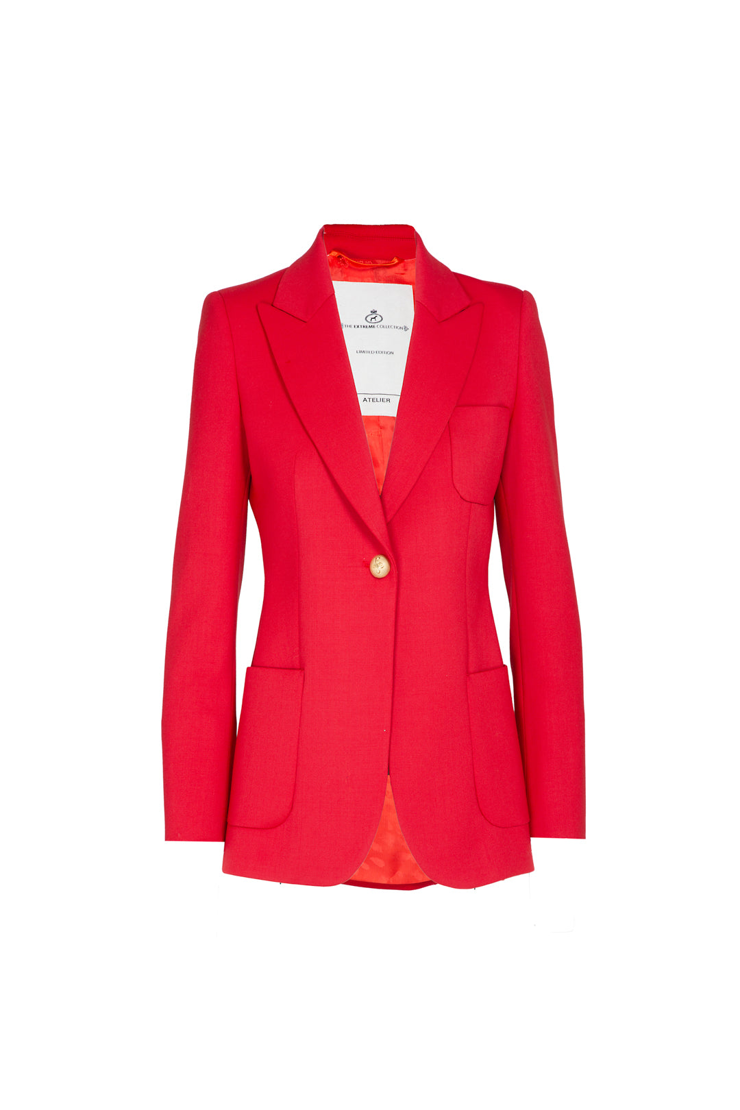 BLAZER BENEDETTA ROJO BOLSILLOS PLASTON
