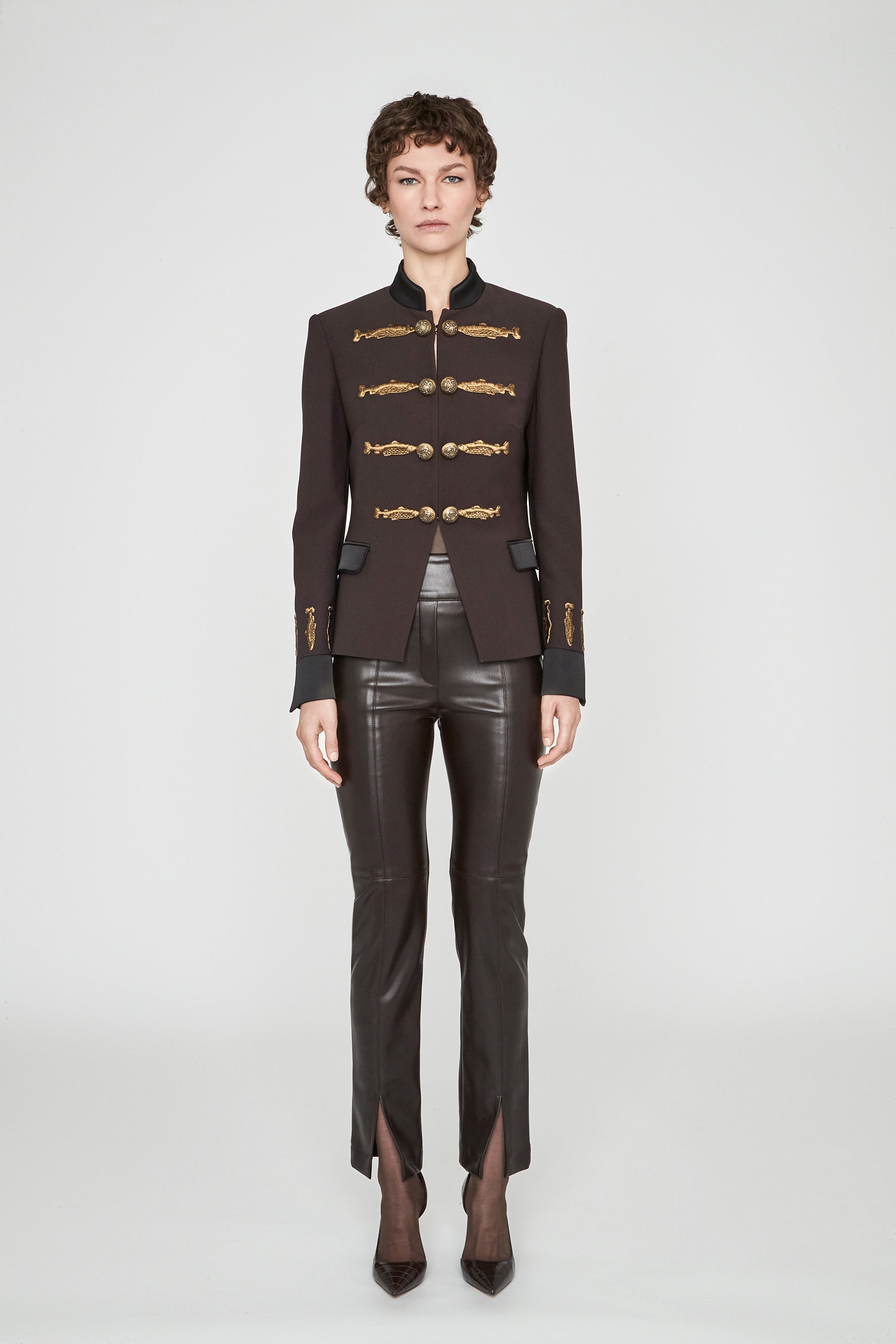 BLAZER MILITAR CACAO NUVOLA