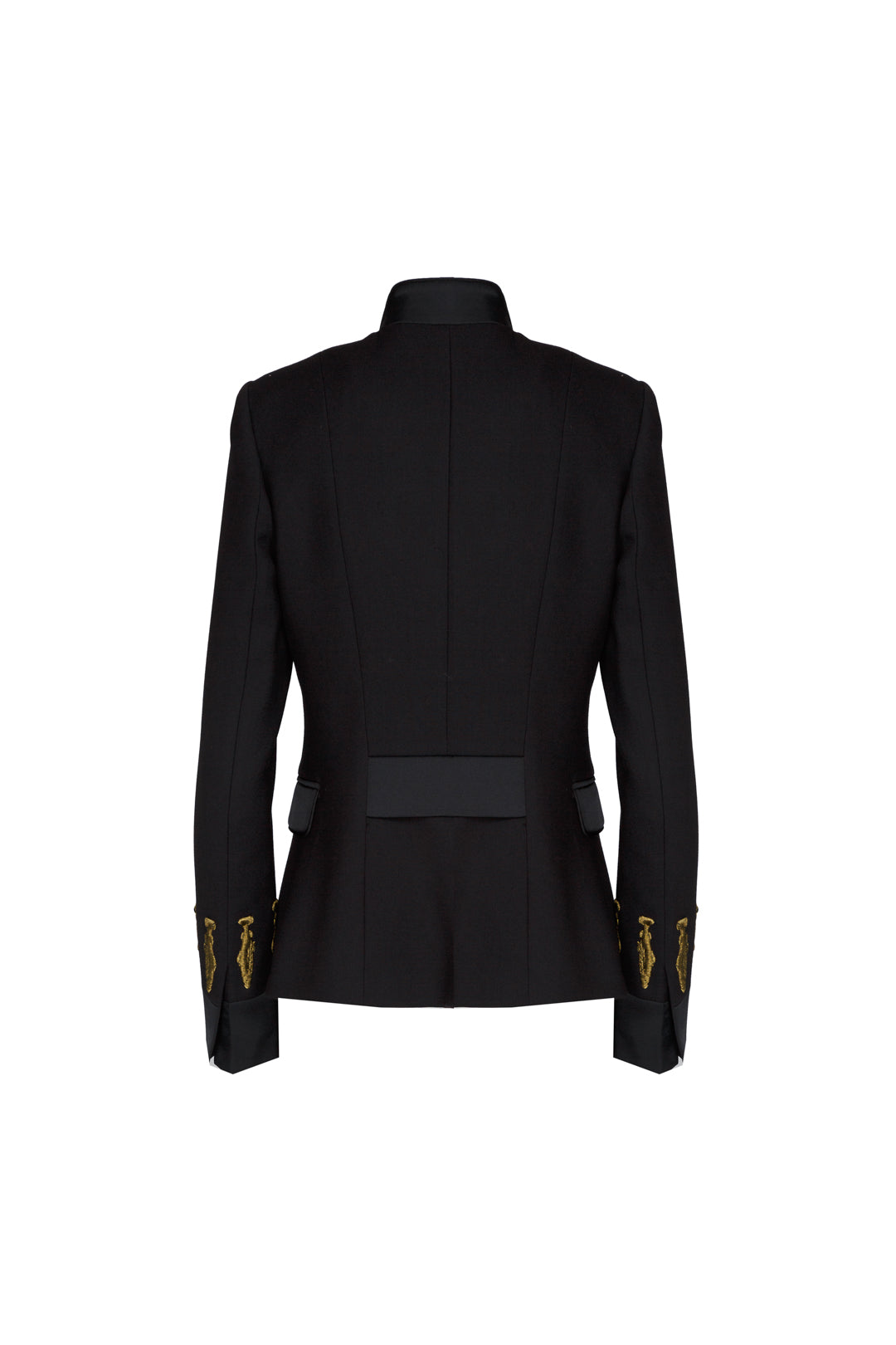 NUVOLA BLACK MILITARY BLAZER
