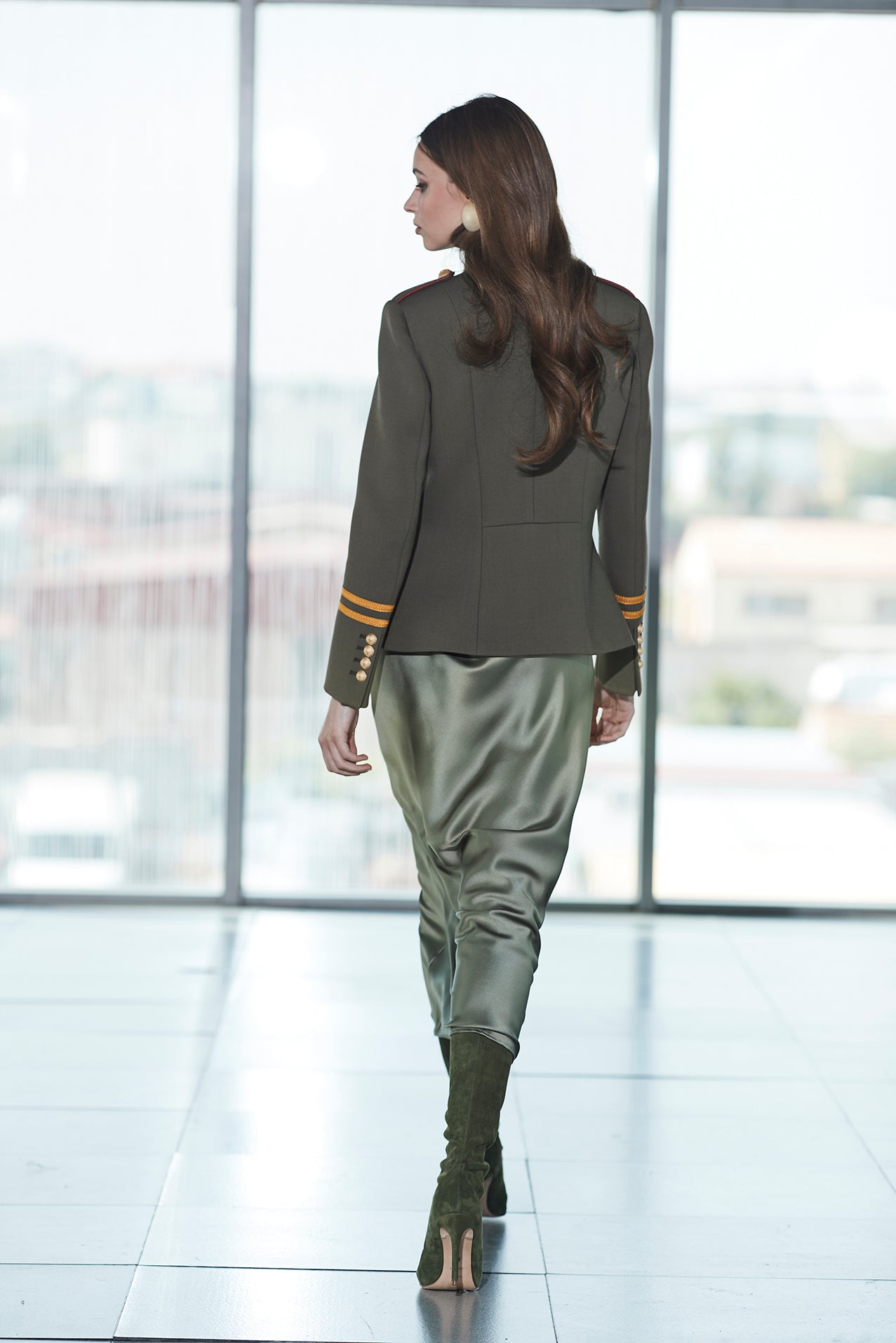BLAZER MILITAR VERDE CLAUDIA LONDON