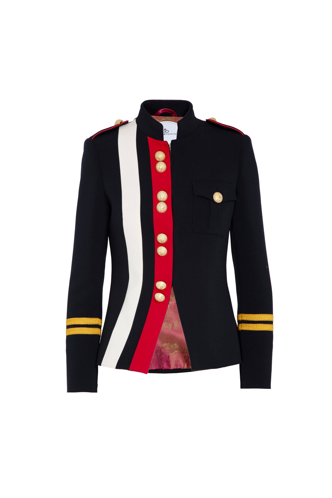 CLAUDIA LONDON NAVY MILITARY BLAZER