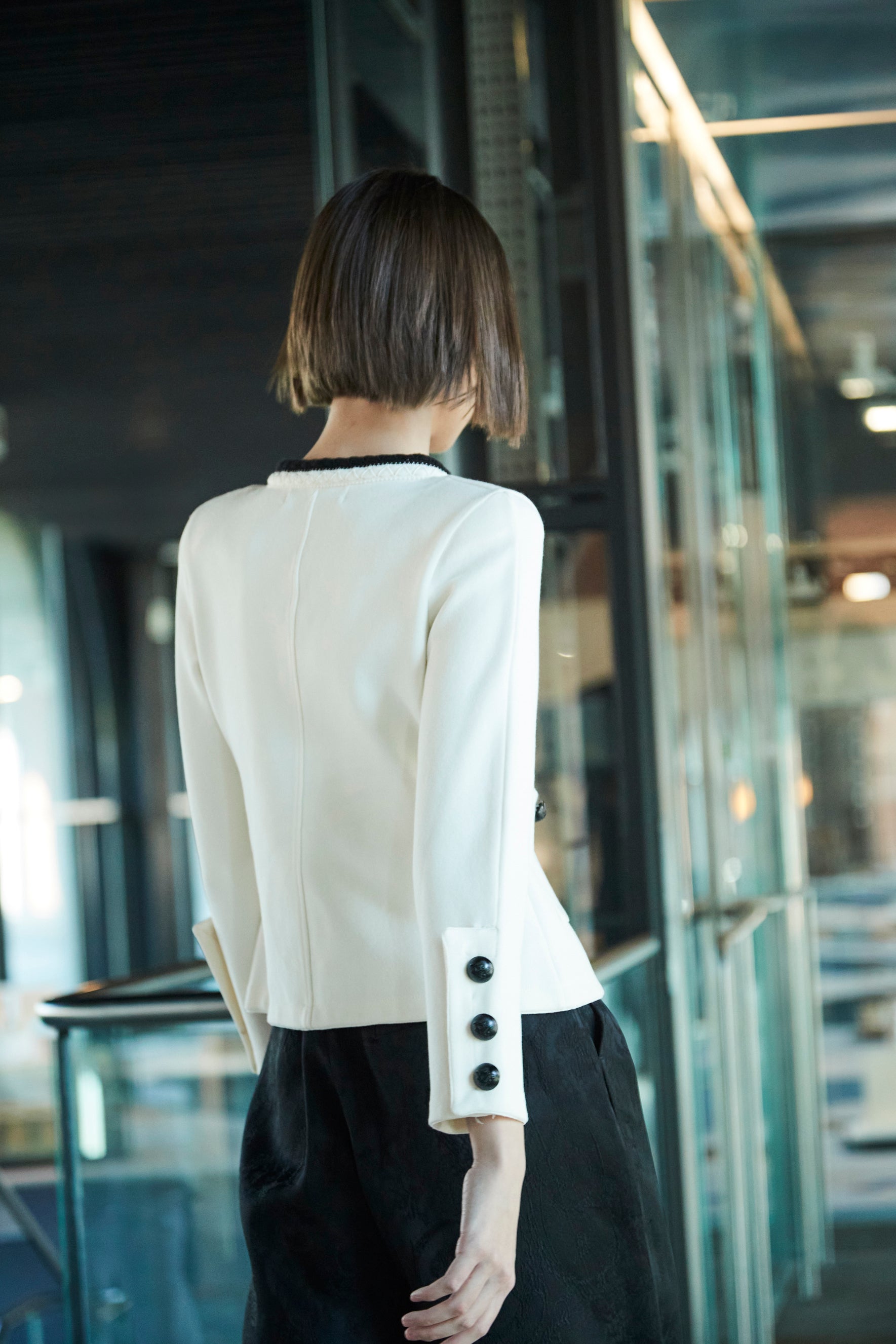 CHAQUETA TWEED CORTA CRUDO BAPTISTE