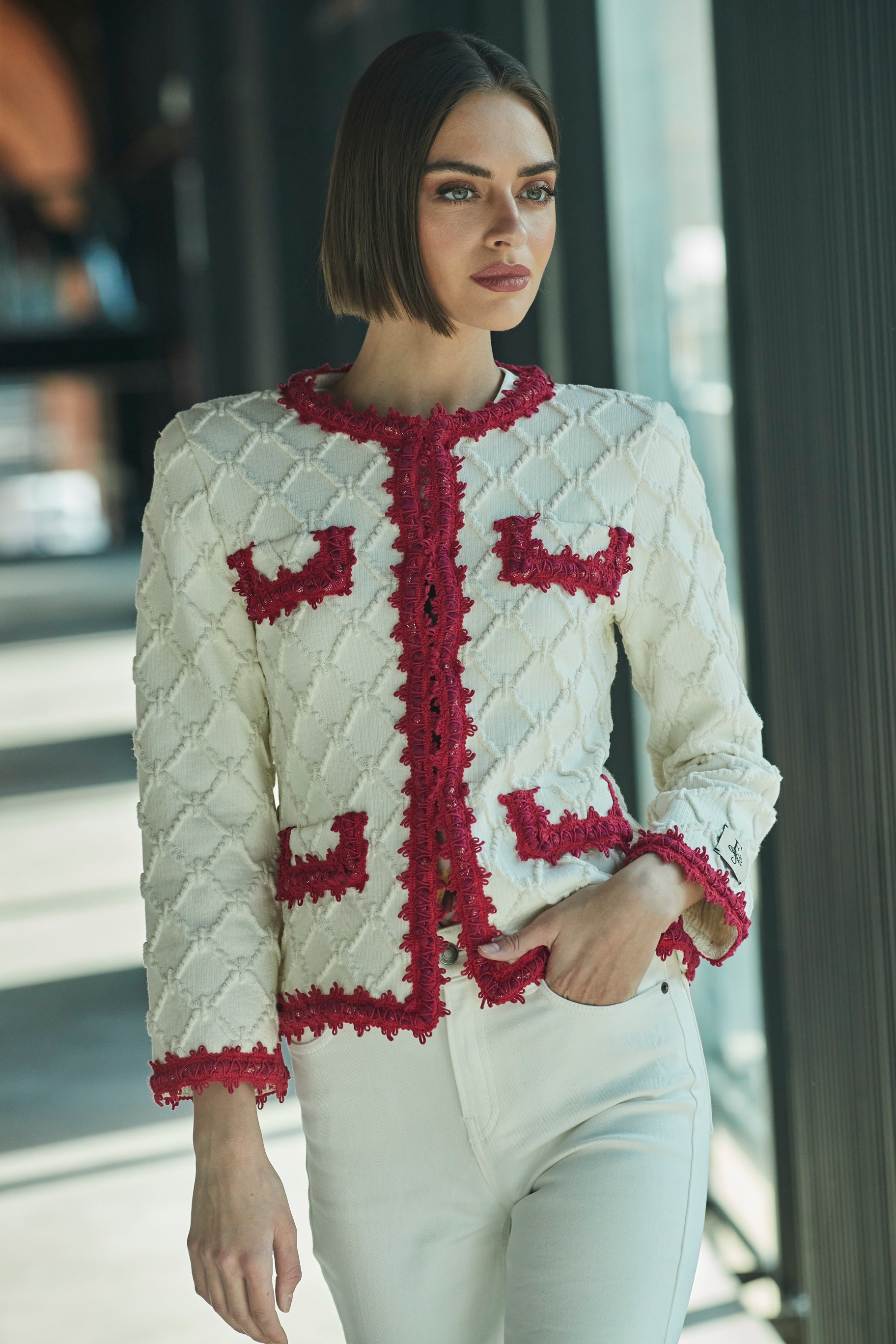 CHAQUETA PUNTO CRUDA CROIX