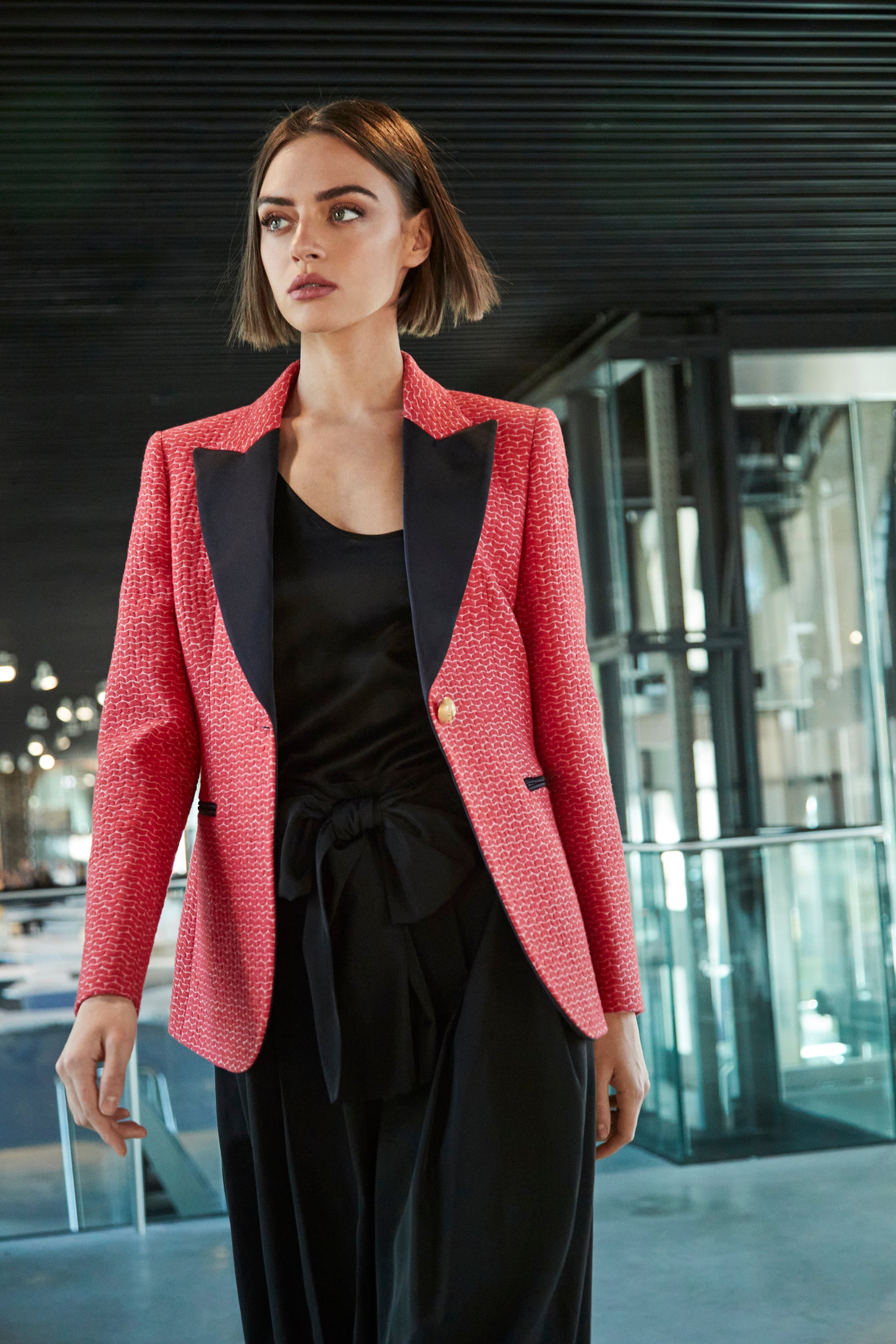 SATIN LAPEL BLAZER VICENZA