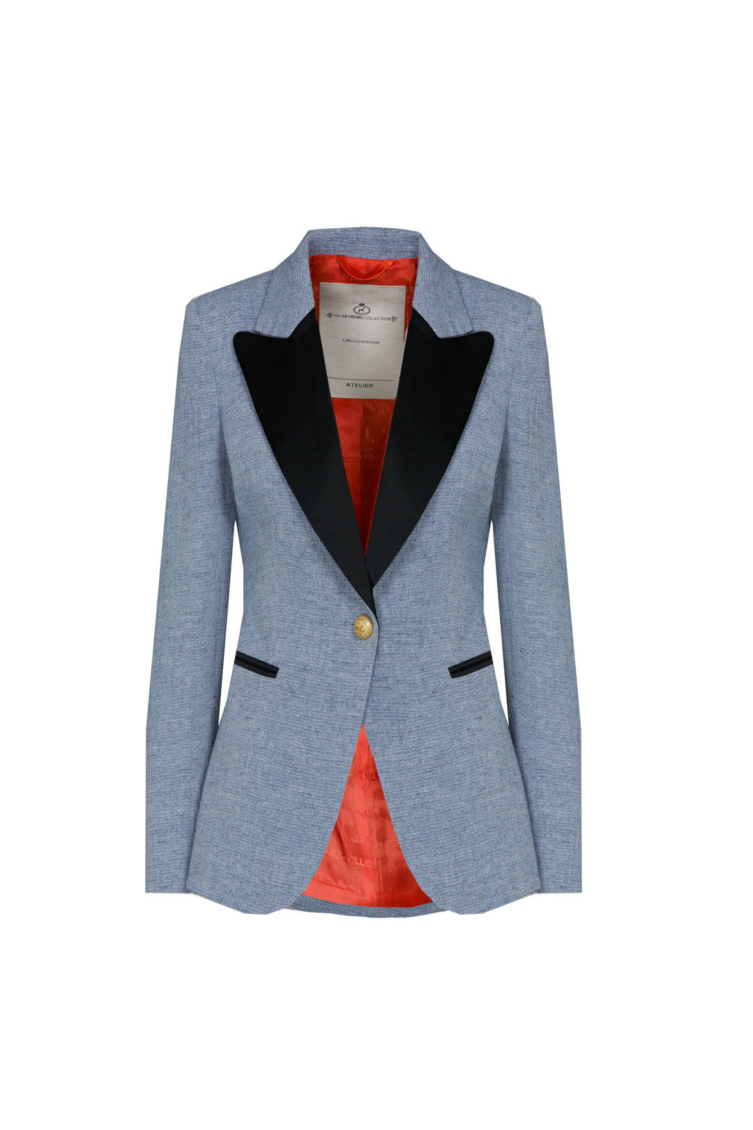BLAZER AZUL SOLAPA NEGRO CIPRIANI