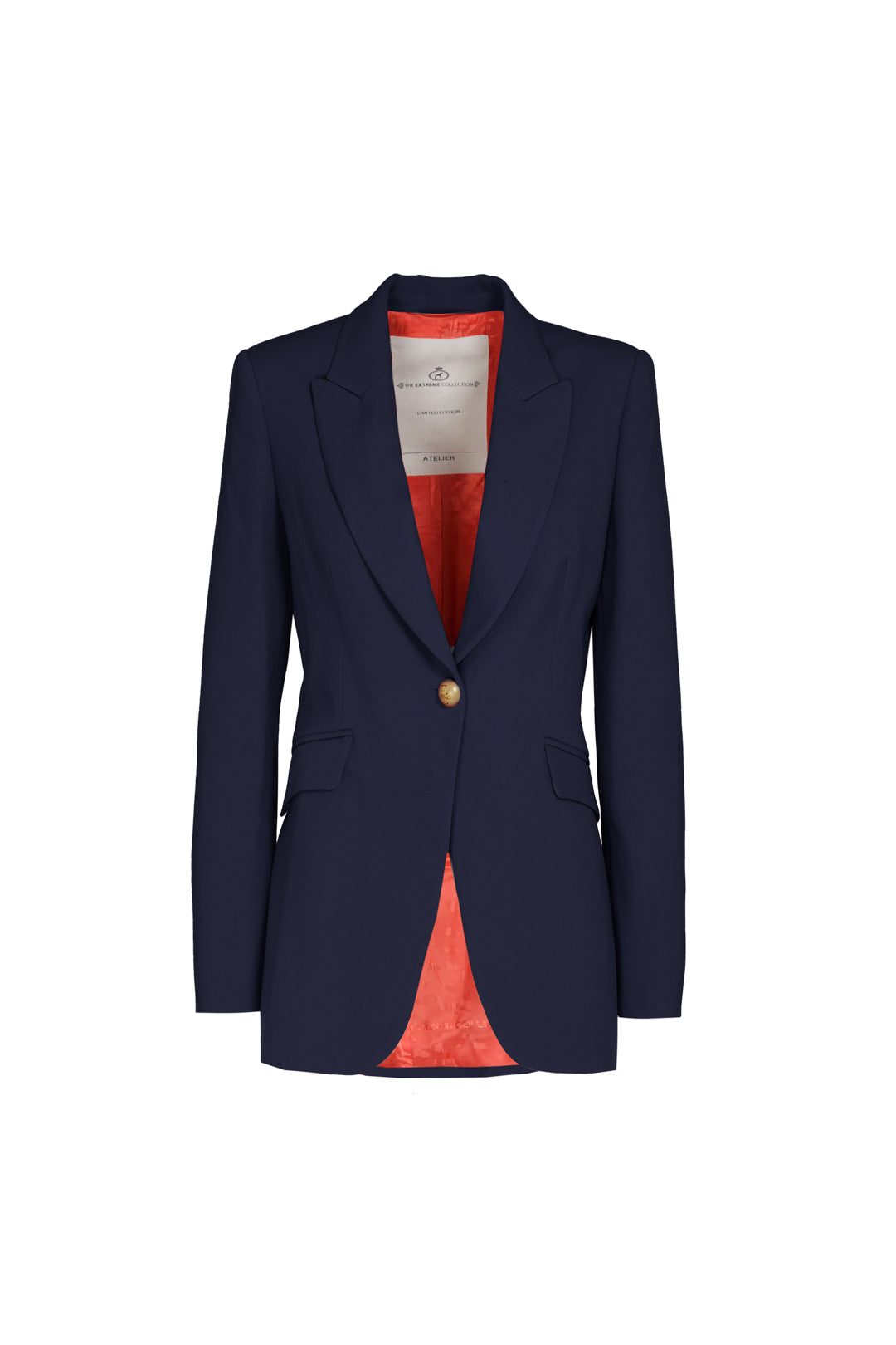 PARIS NAVY ONE-BUTTON BLAZER