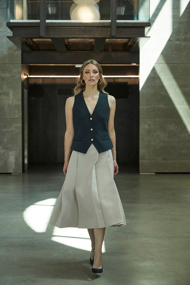 NAVY ATELIER WAISTCOAT