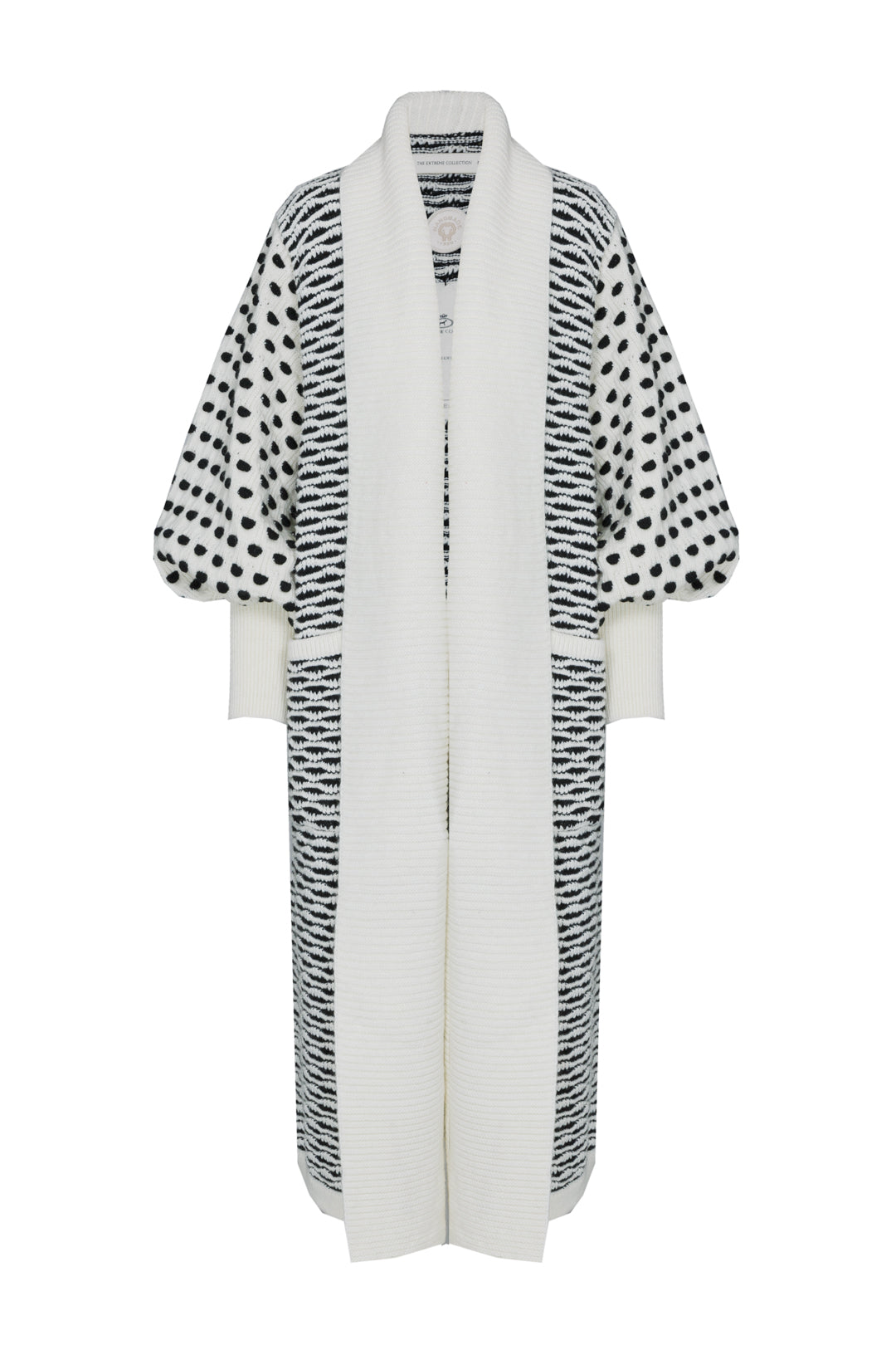 CELILE LONG IVORY CARDIGAN