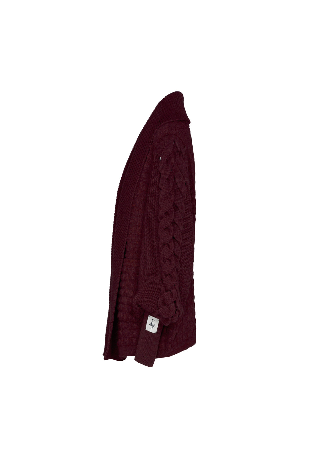 DANIELLE SHORT BURGUNDY CARDIGAN