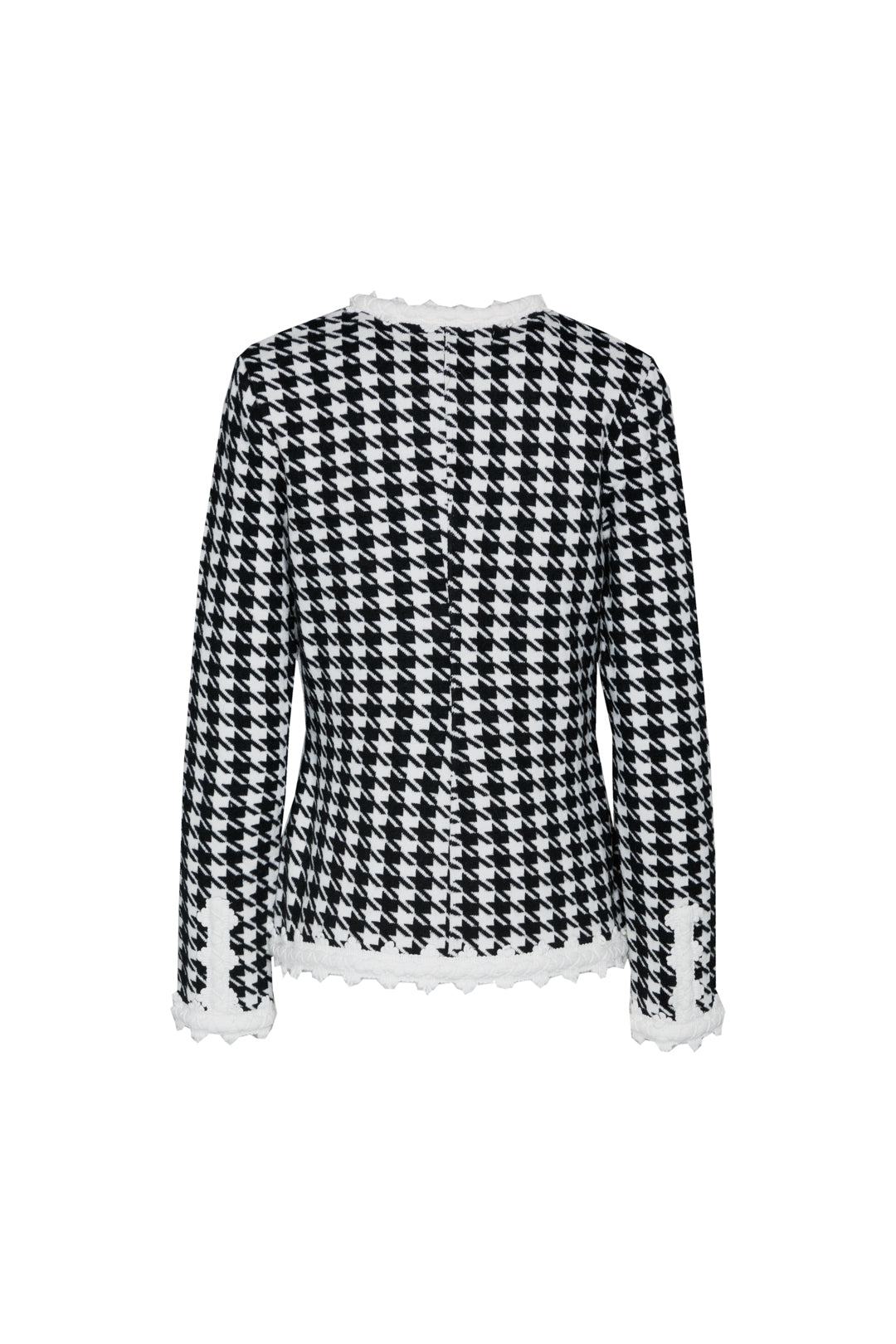 GENEVA SHORT CREAM HOUNDSTOOTH JACKET