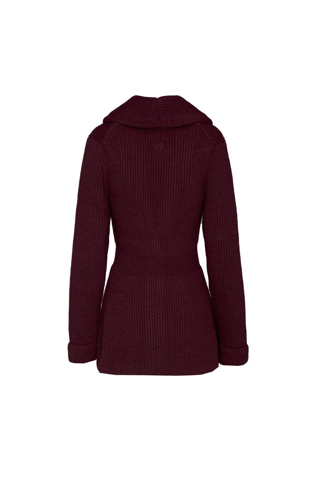 FITTED MAROON BABETTE JACKET