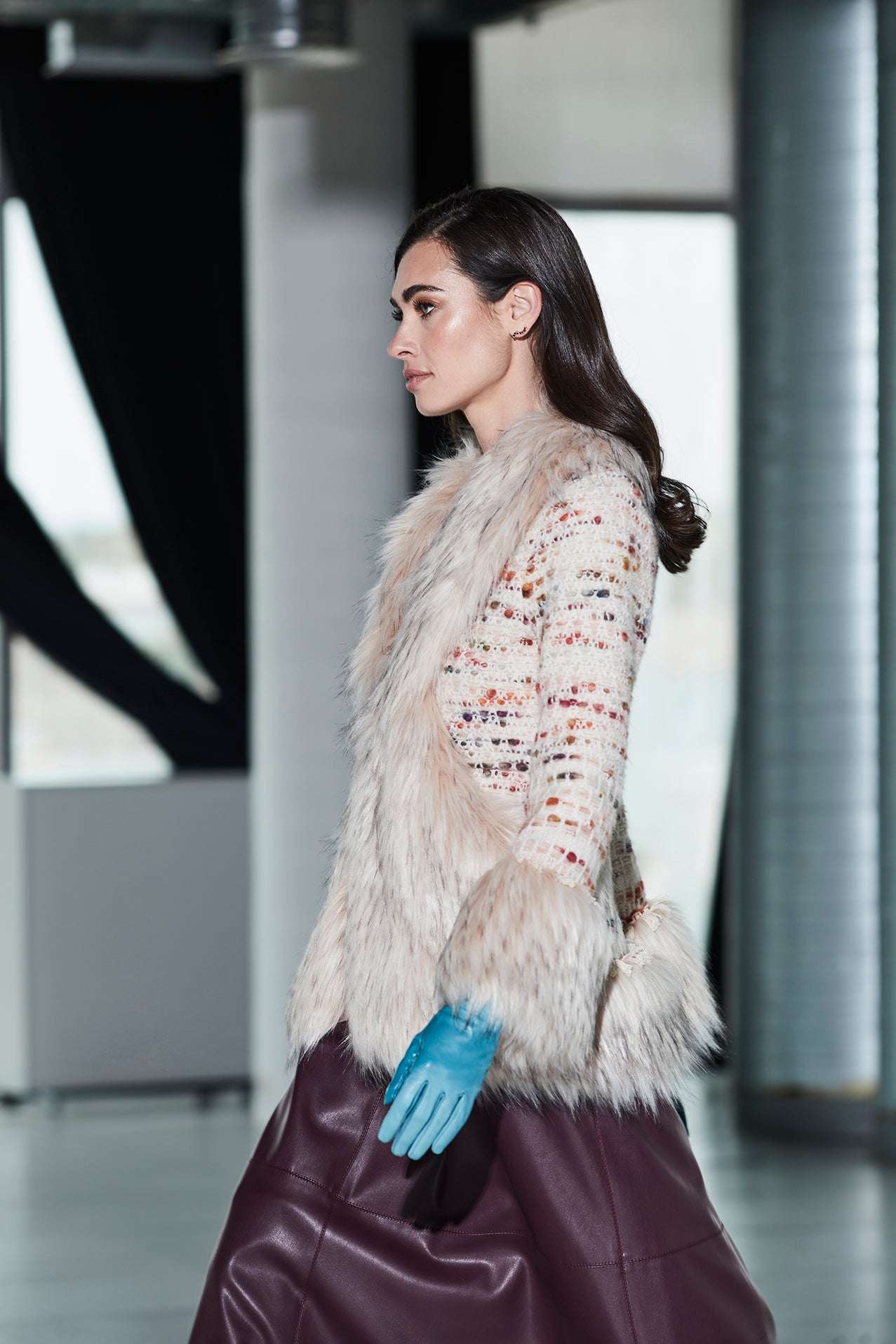 CRUDE ALPACA SHORT COAT CLEMENCE