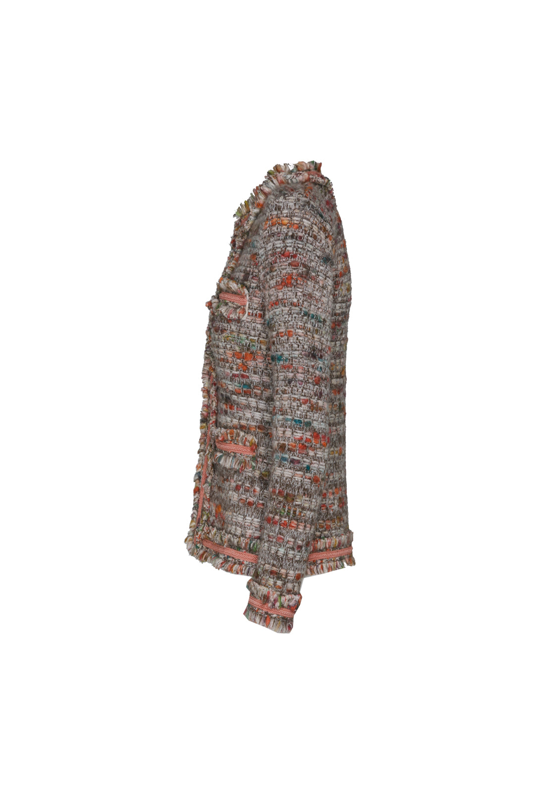 BROWN TWEED SHORT JACKET LILOU