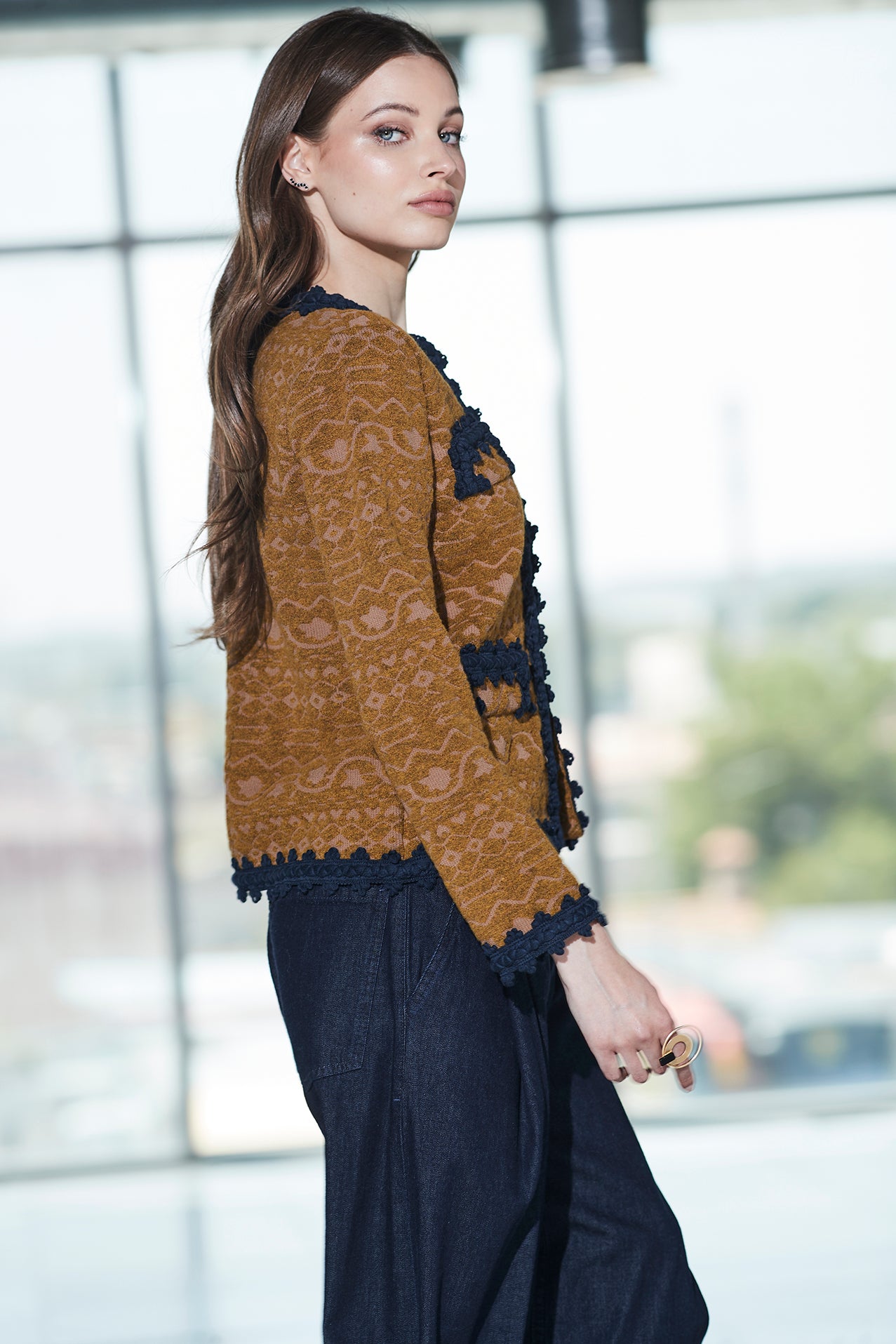 OCHRE SHORT JACKET SOLANGE