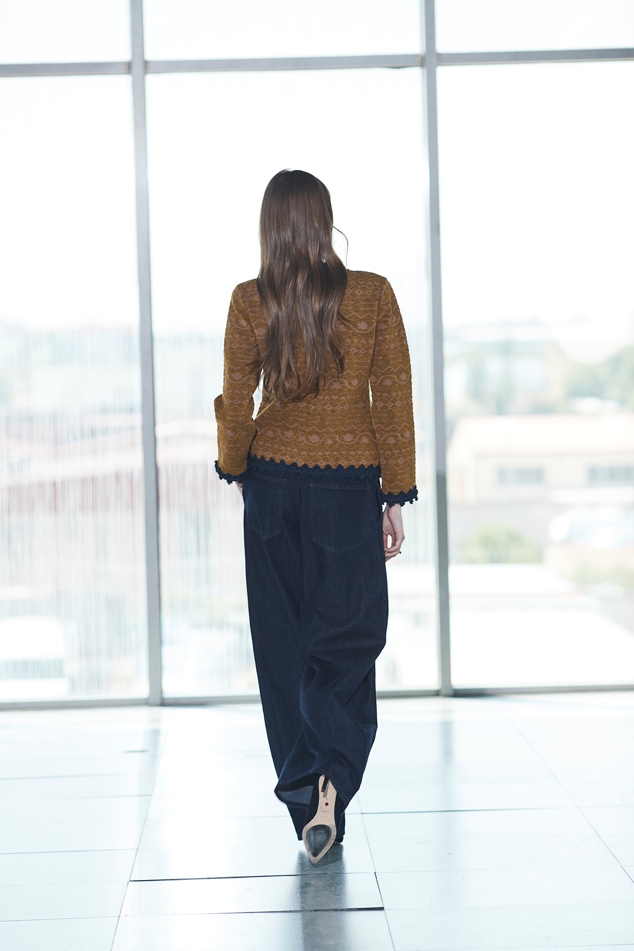 OCHRE SHORT JACKET SOLANGE