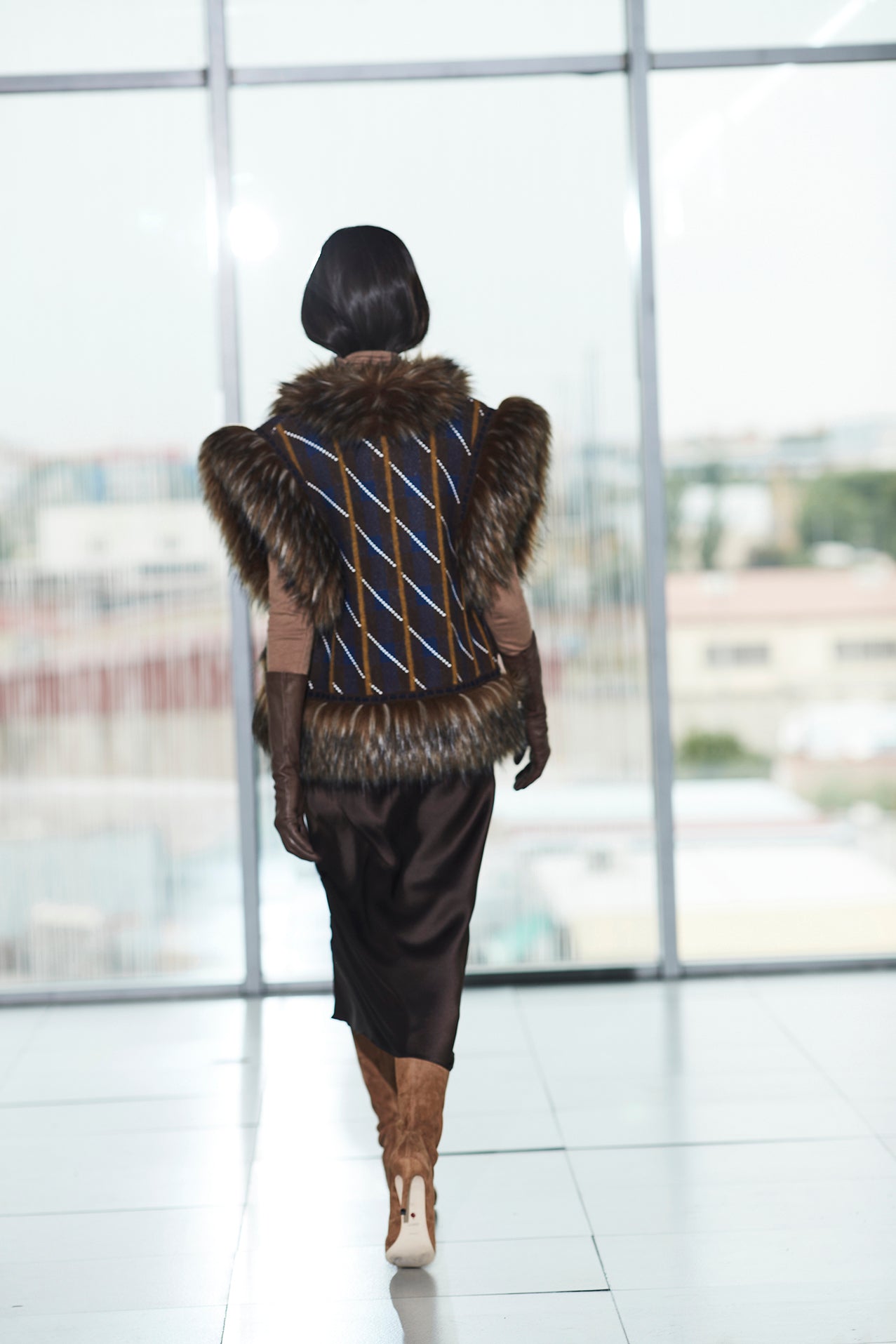 ANTOINETTE BROWN STRIPED VEST