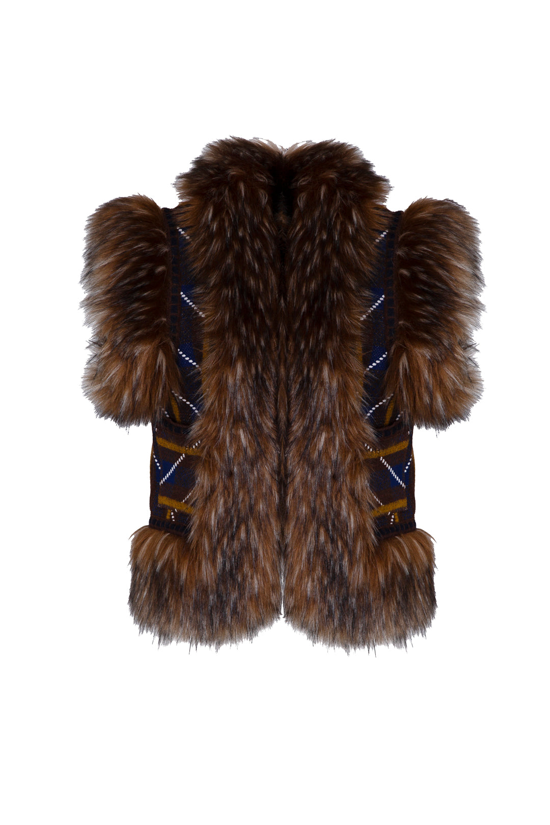 ANTOINETTE BROWN STRIPED VEST