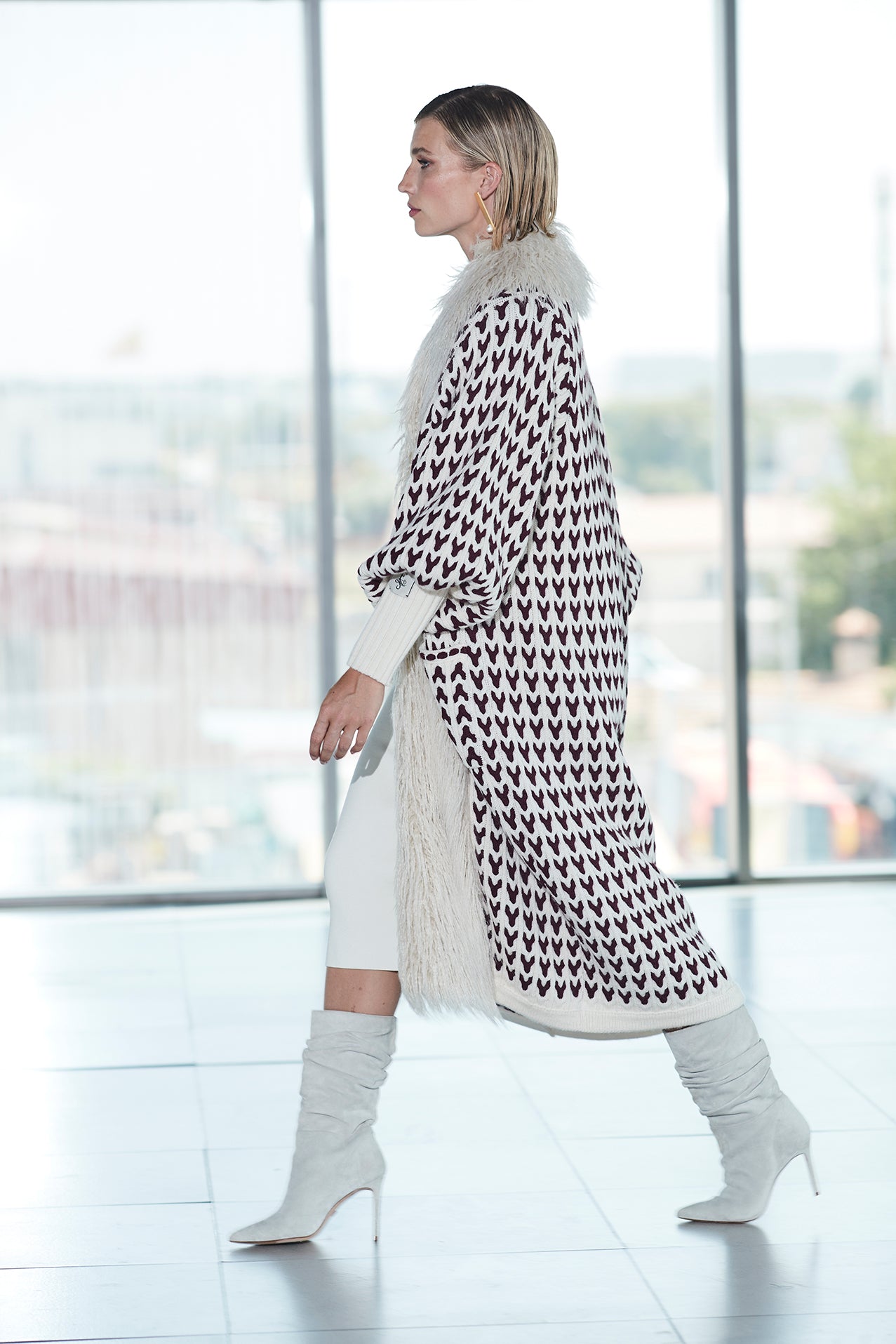 ETIENNETTE LONG BICOLOR CARDIGAN