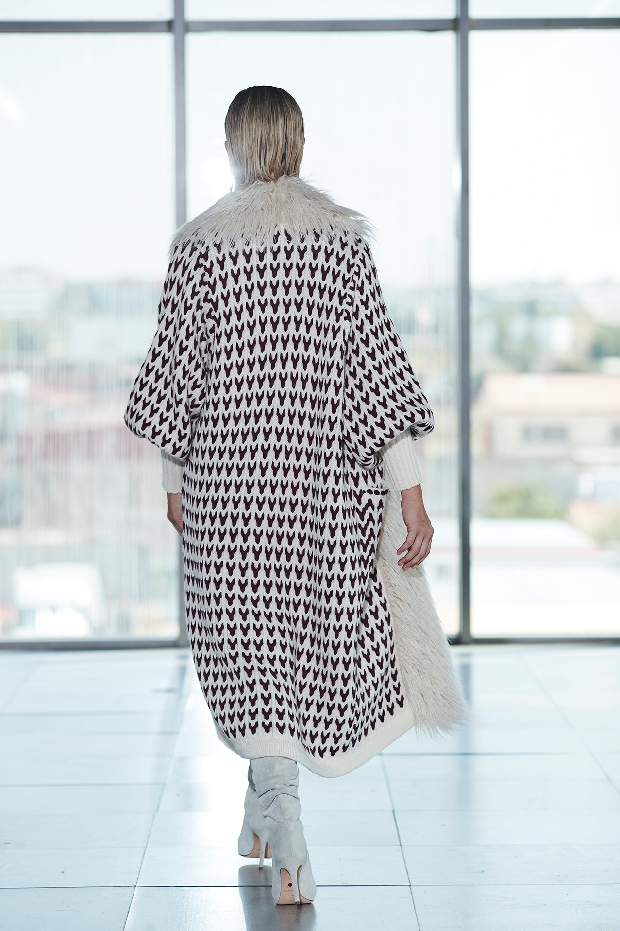 ETIENNETTE LONG BICOLOR CARDIGAN