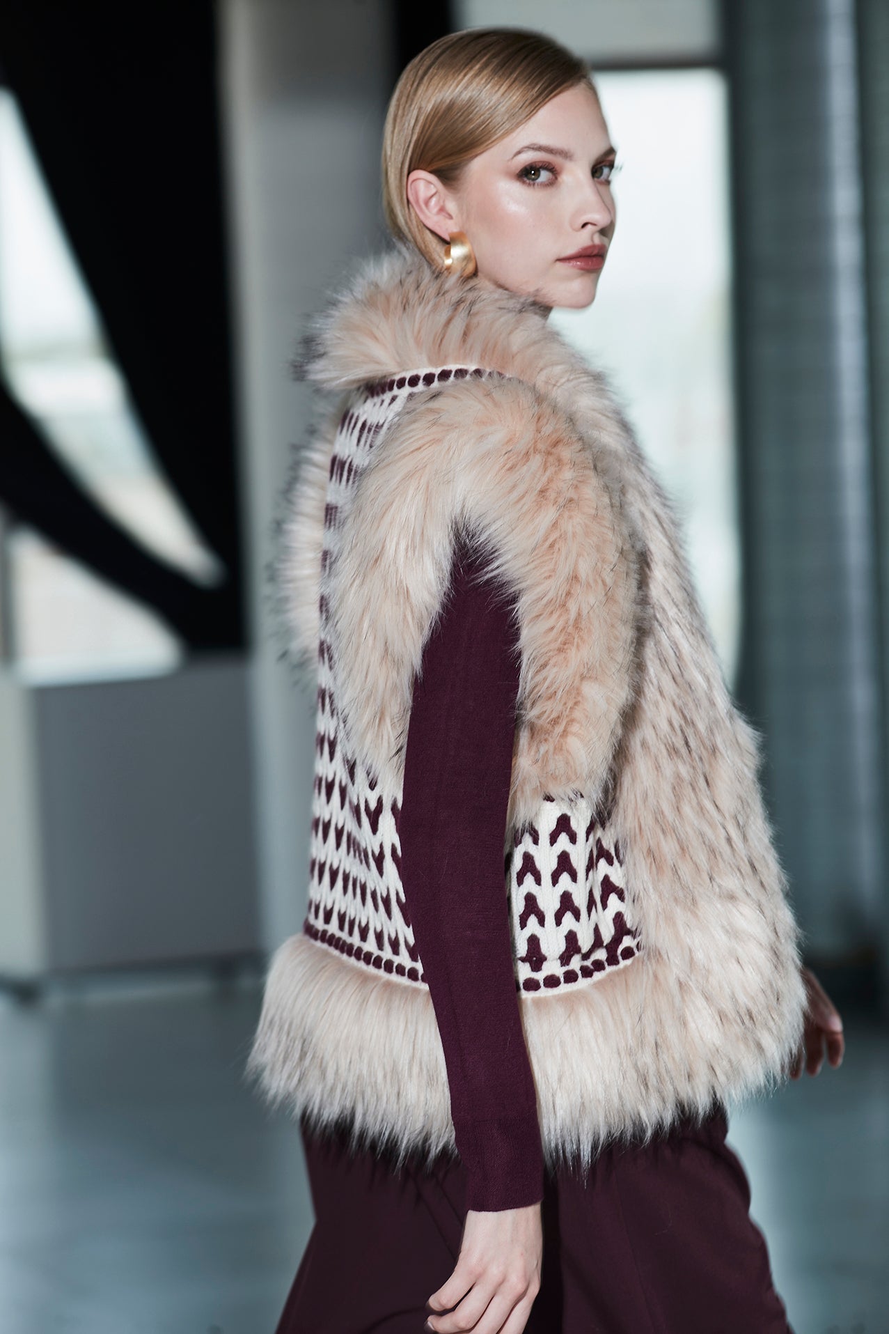NICOLETTE BICOLOR RAW ETHNIC VEST