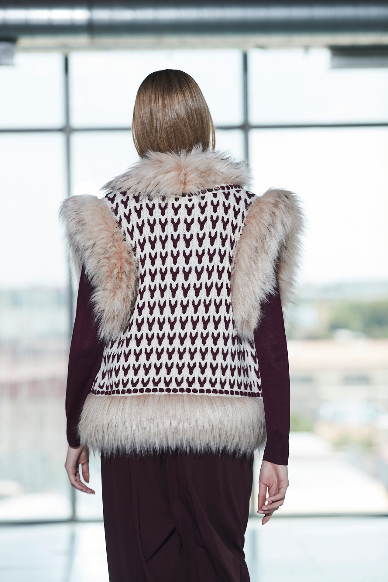 NICOLETTE BICOLOR RAW ETHNIC VEST